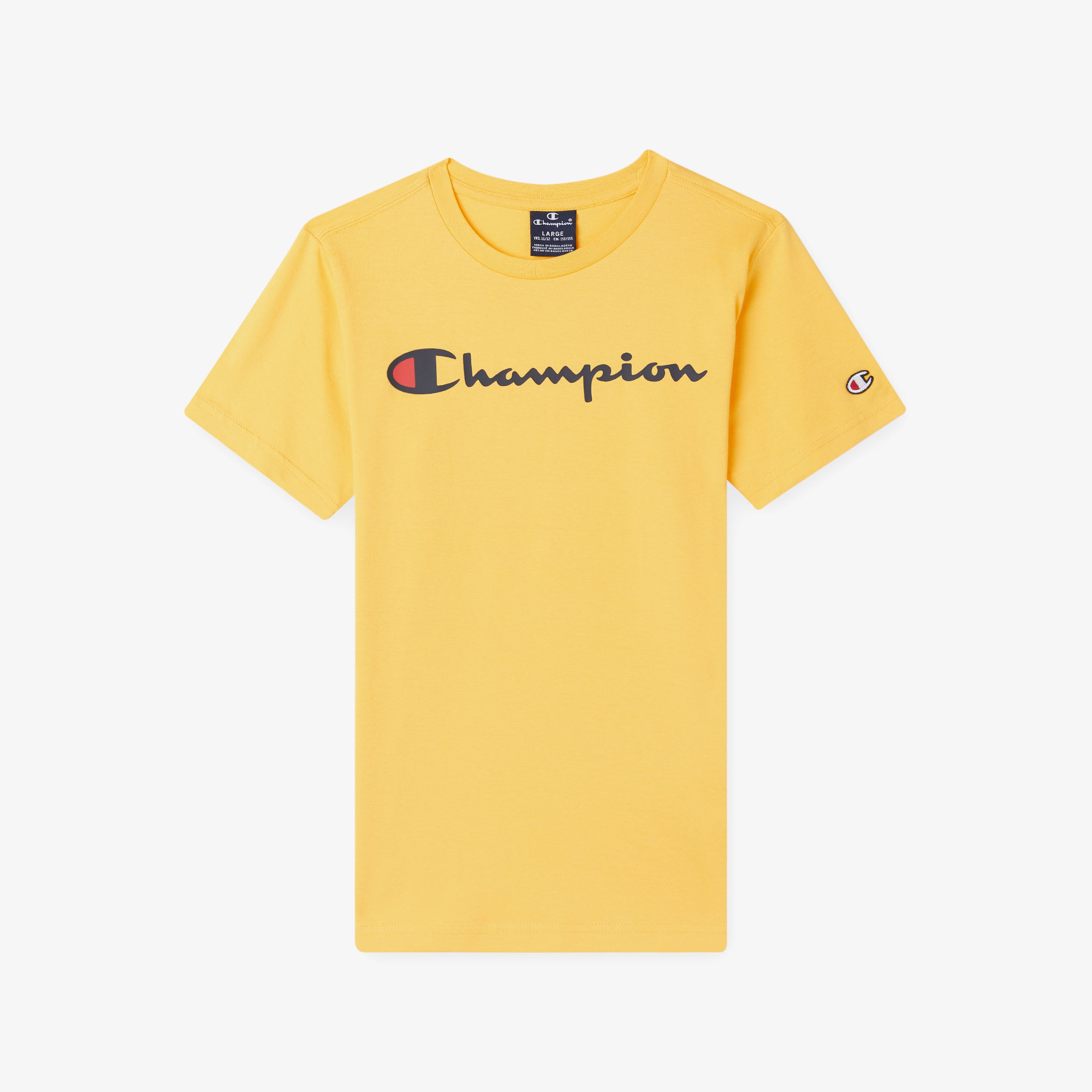 Champion Crewneck Çocuk Sarı T-Shirt