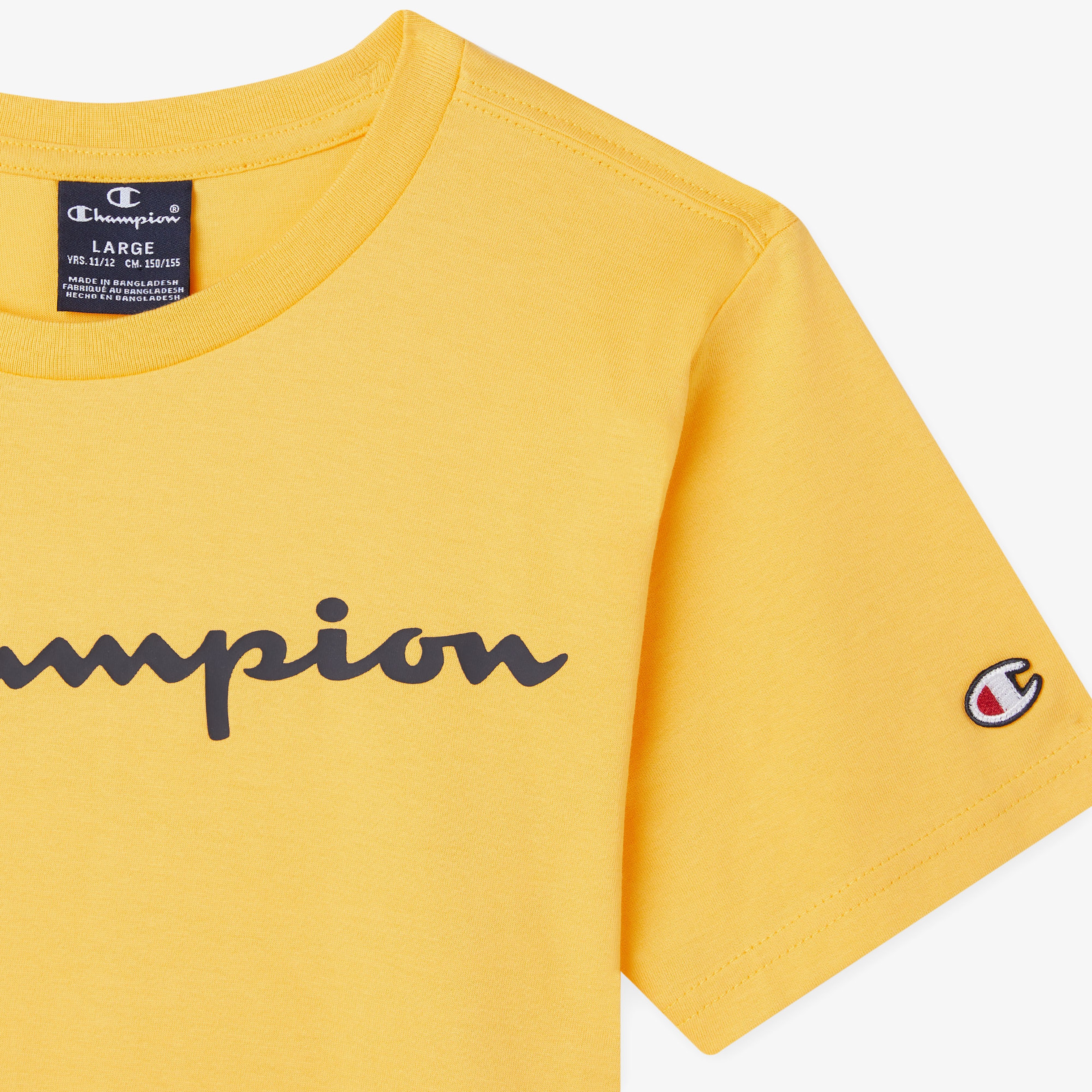 Champion Crewneck Çocuk Sarı T-Shirt