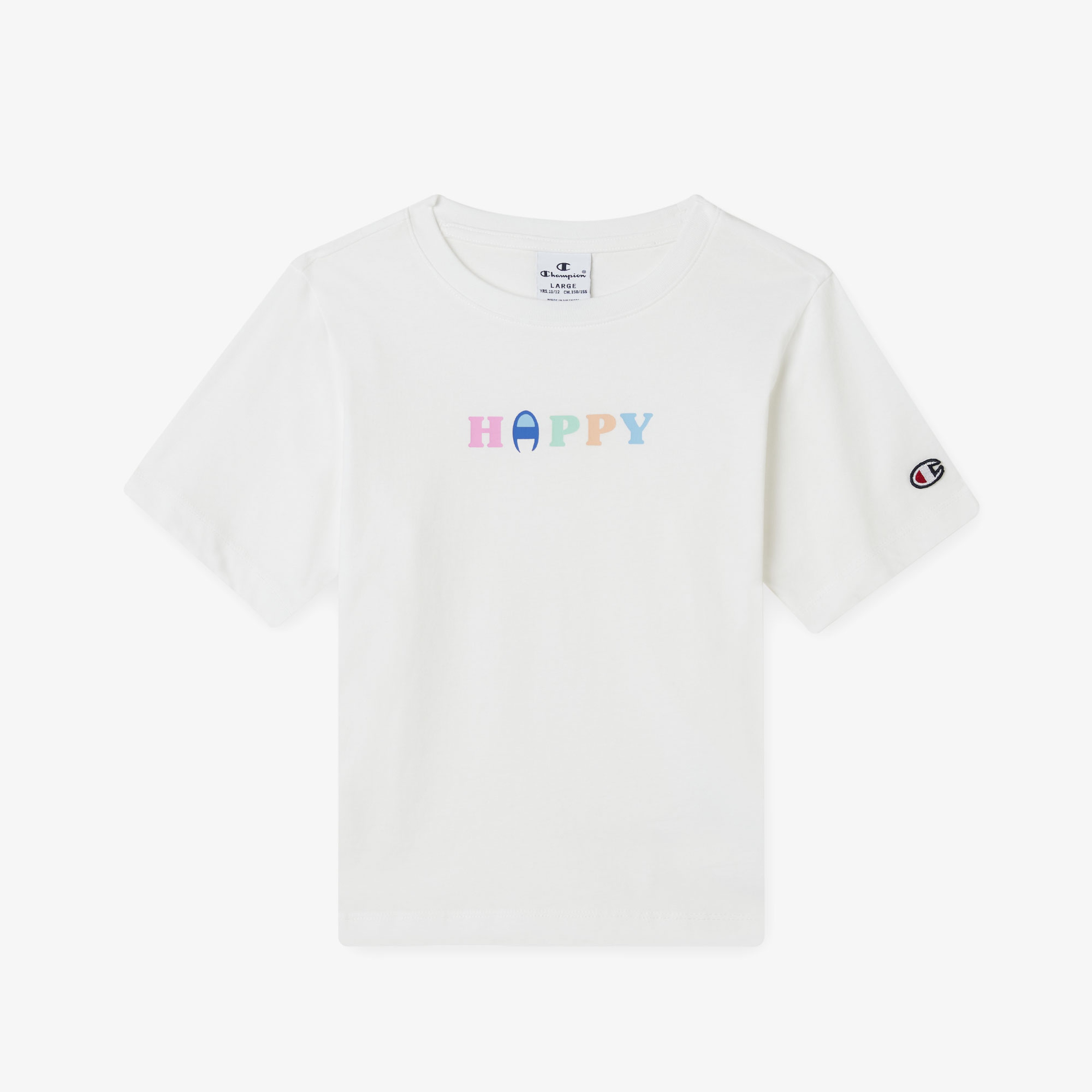 Champion Crewneck Çocuk Beyaz T-Shirt