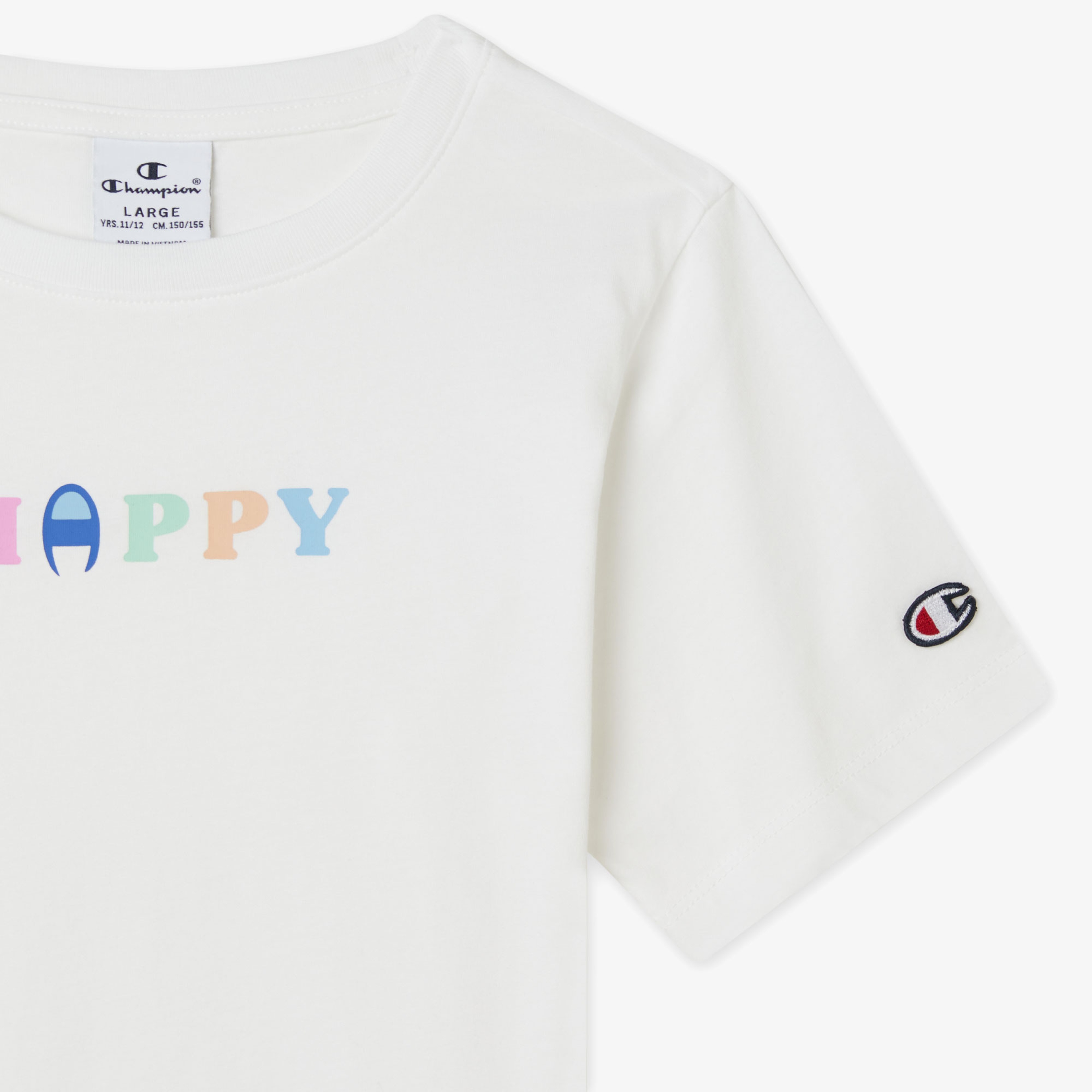 Champion Crewneck Çocuk Beyaz T-Shirt