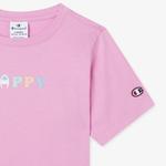 Champion Crewneck Çocuk Pembe T-Shirt