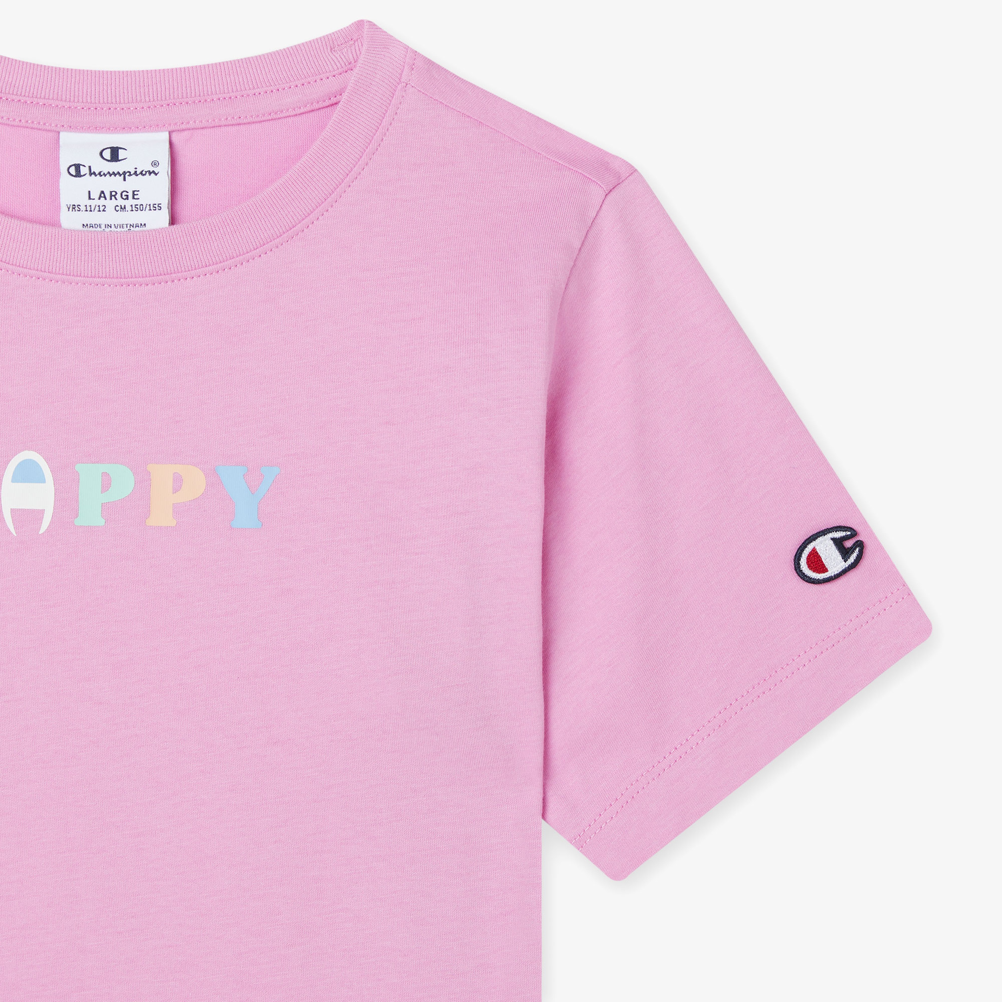 Champion Crewneck Çocuk Pembe T-Shirt