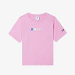 Champion Crewneck Çocuk Pembe T-Shirt