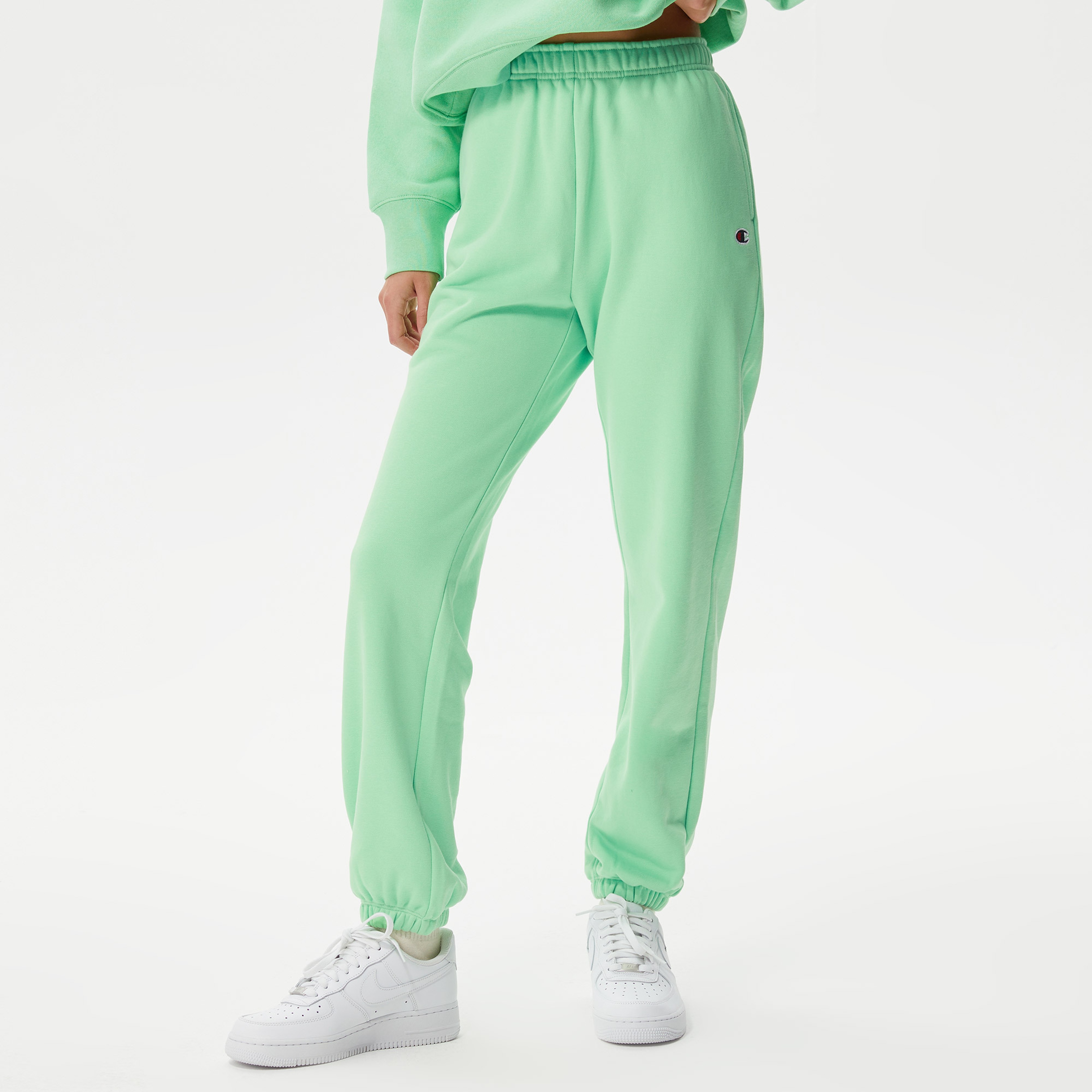 Champion Elastic Cuff Kadın Yeşil Eşofman Altı