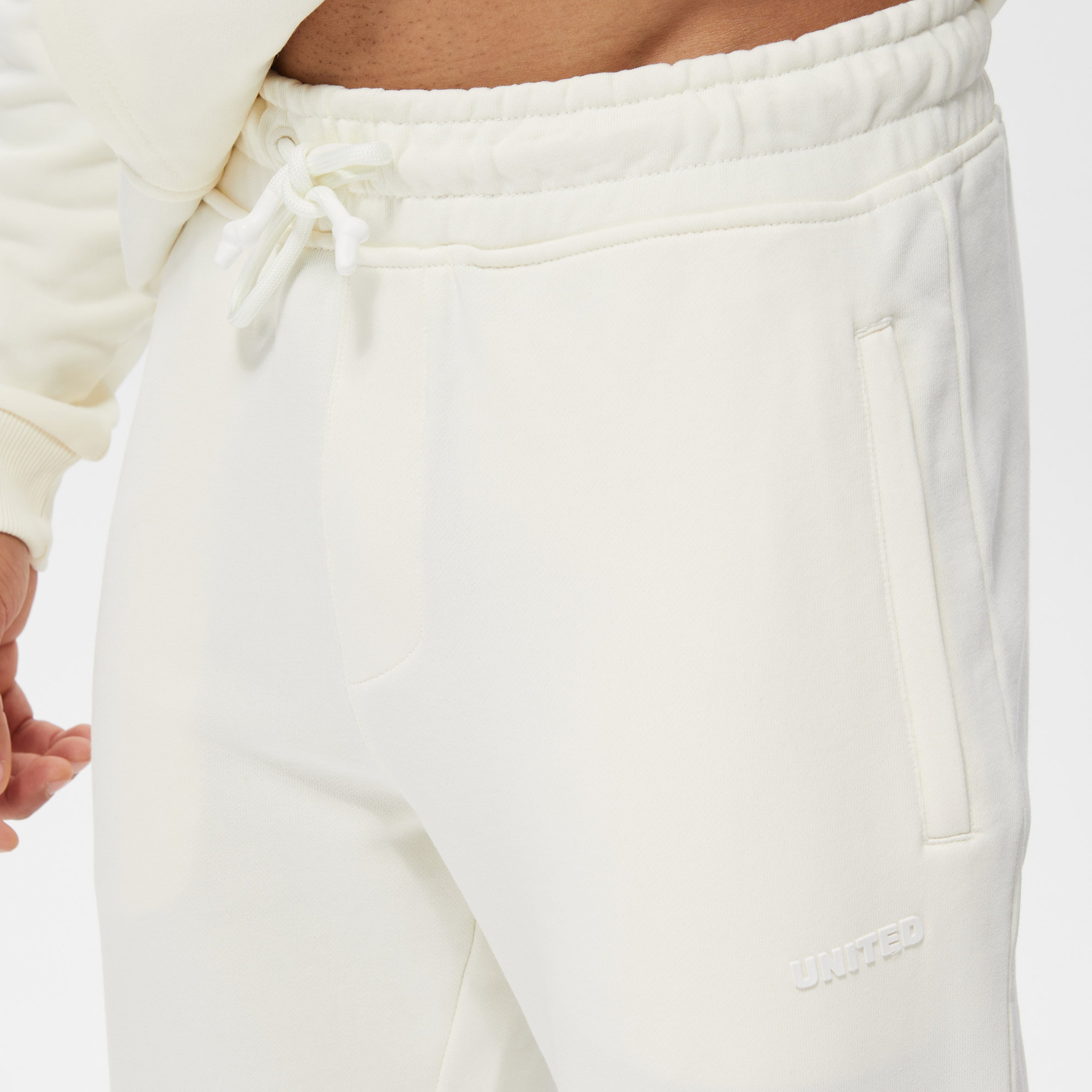 UNITED4 Erkek Beyaz Eşofman Altı