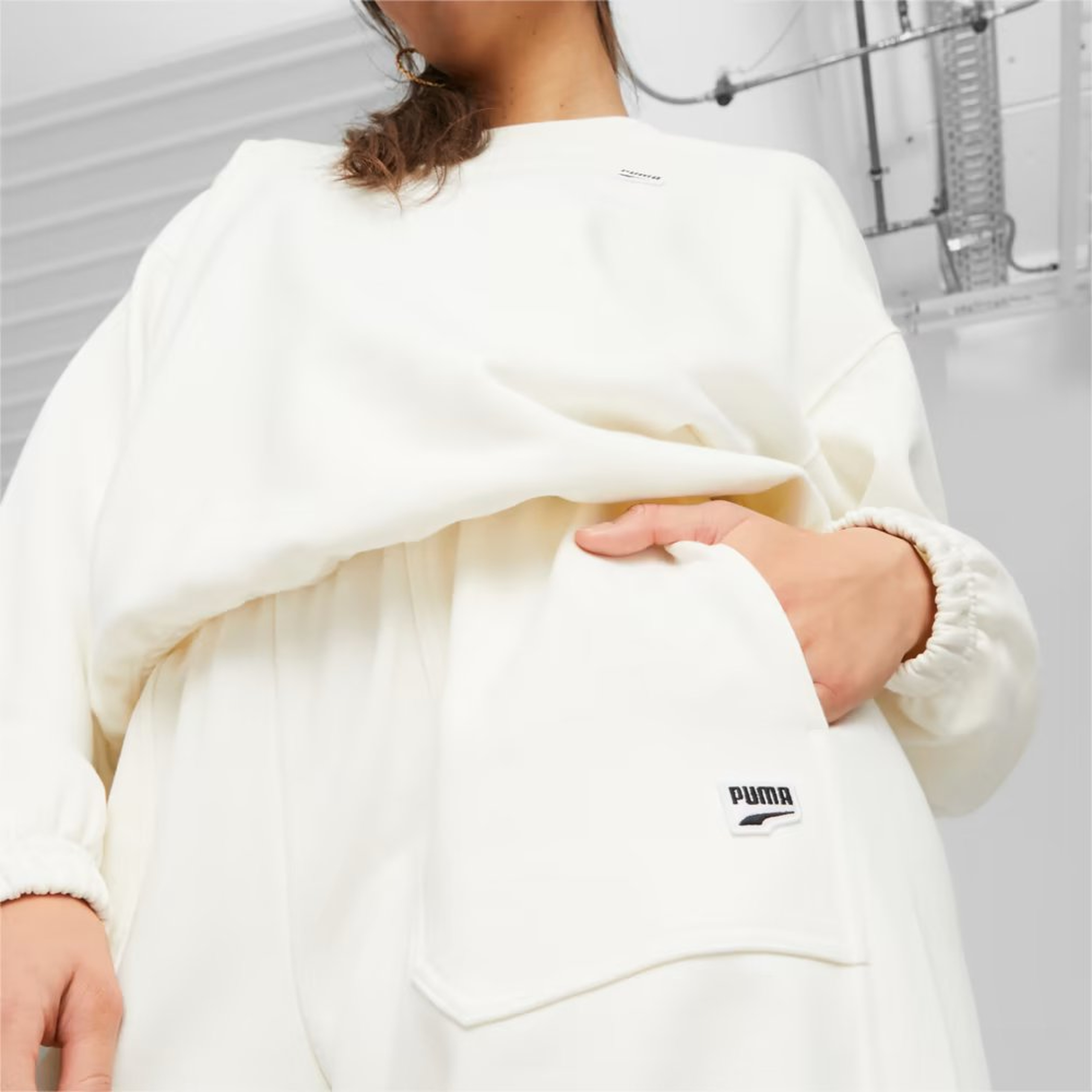 Puma Downtown Kadın Krem Eşofman Altı