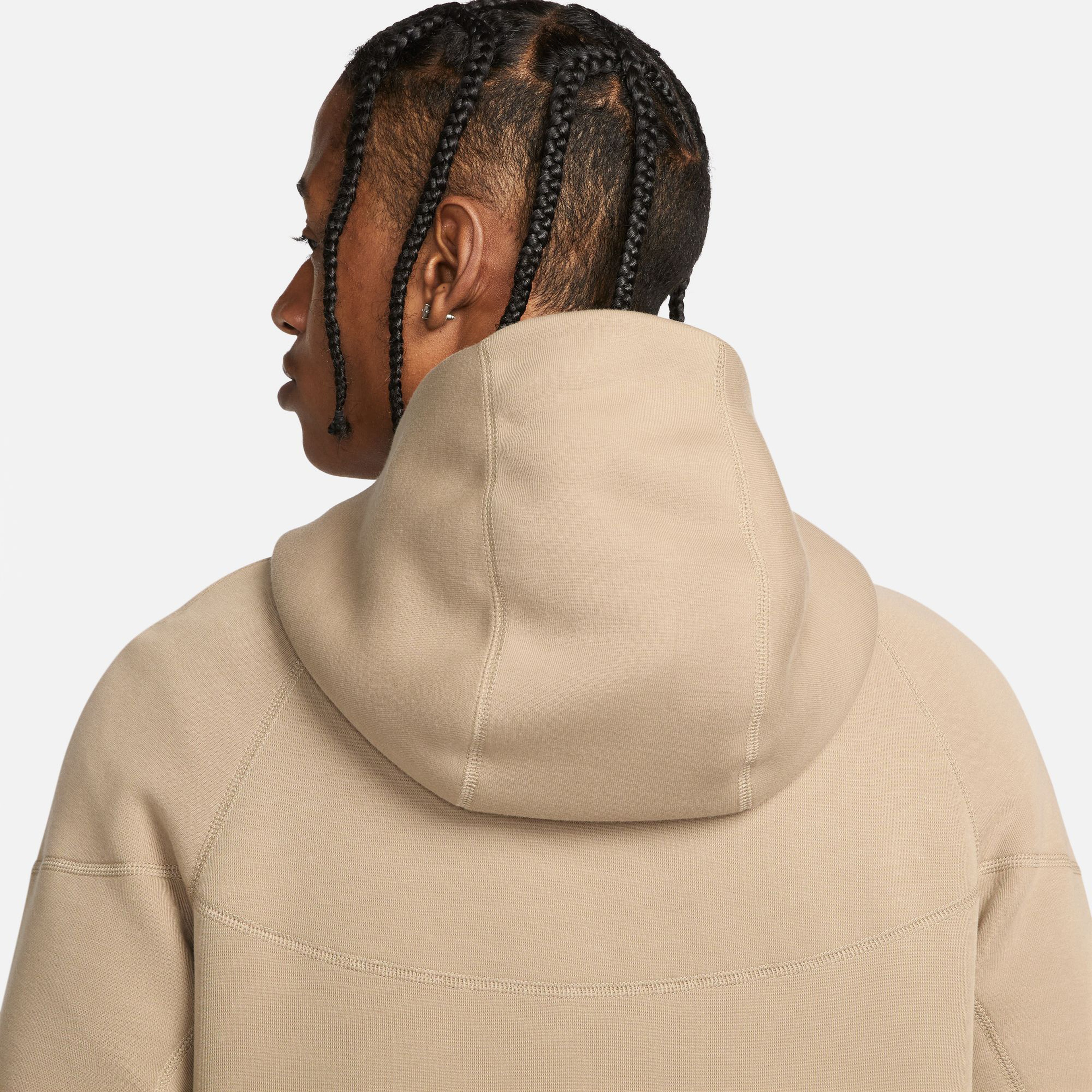 Nike Tech Fleece Full Zip Windrunner Erkek Kahverengi Eşofman Üstü