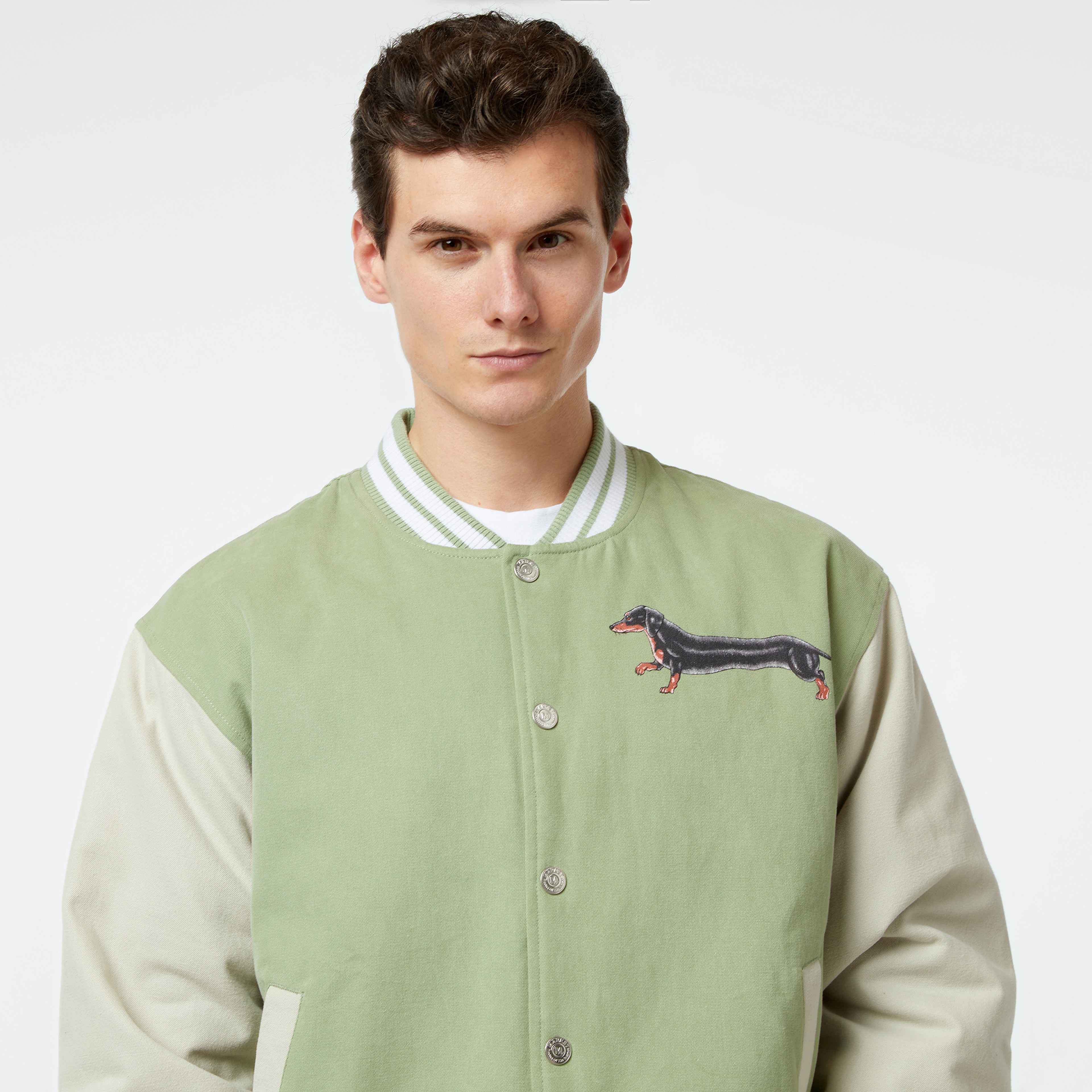 Market Long Bois Varsity Erkek Krem Gömlek