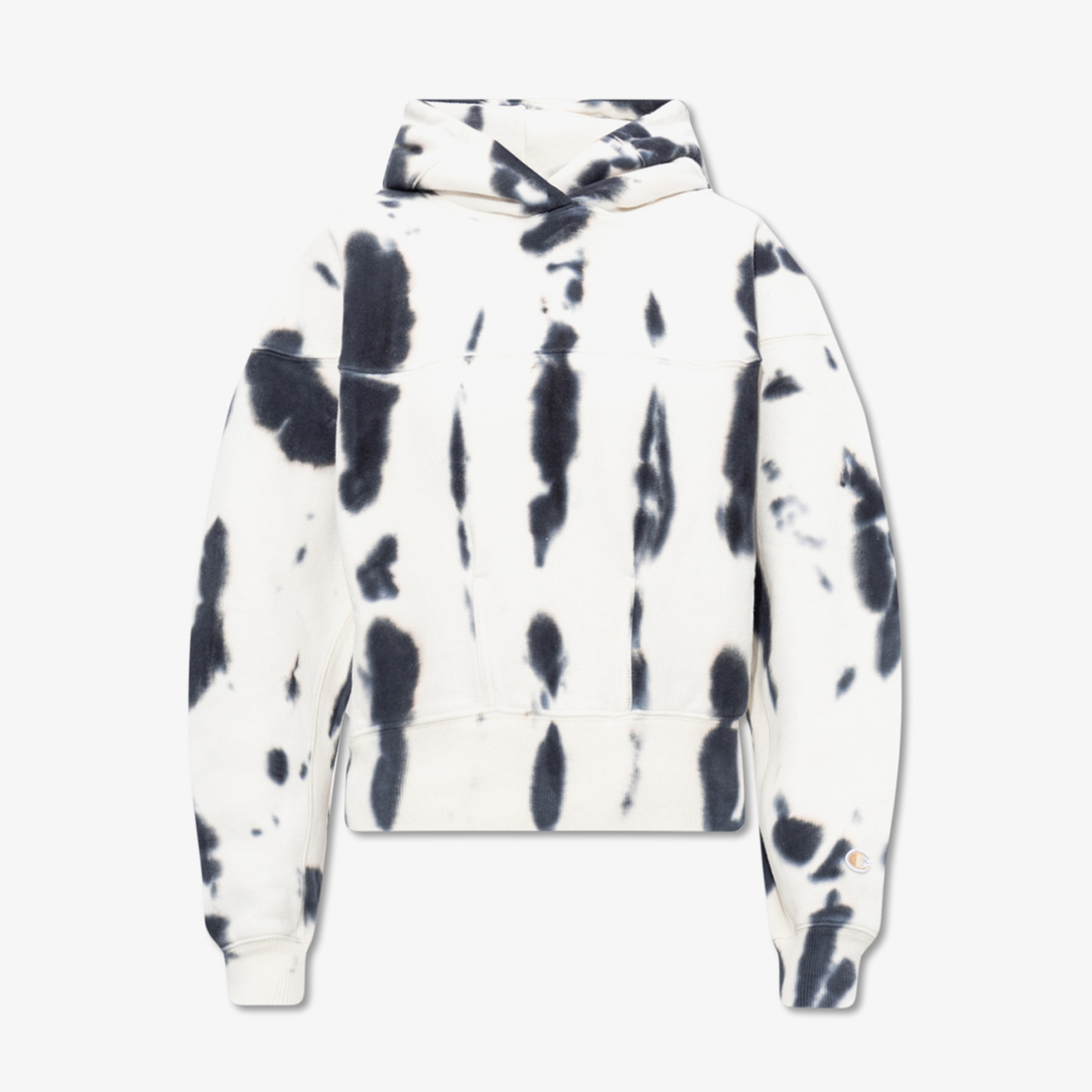 Champion Tie-Dye Long-Sleeve Kadın Beyaz Hoodie