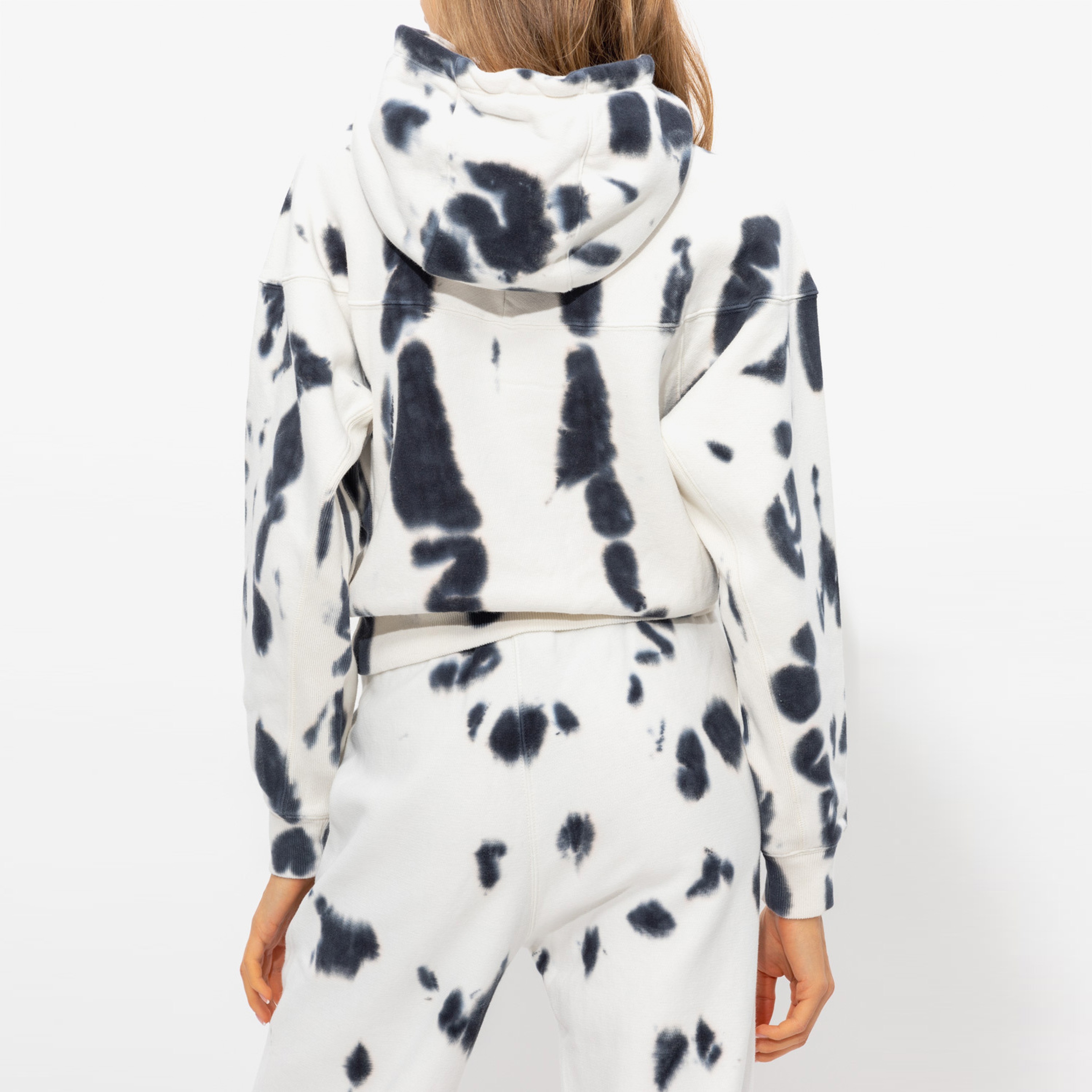 Champion Tie-Dye Long-Sleeve Kadın Beyaz Hoodie