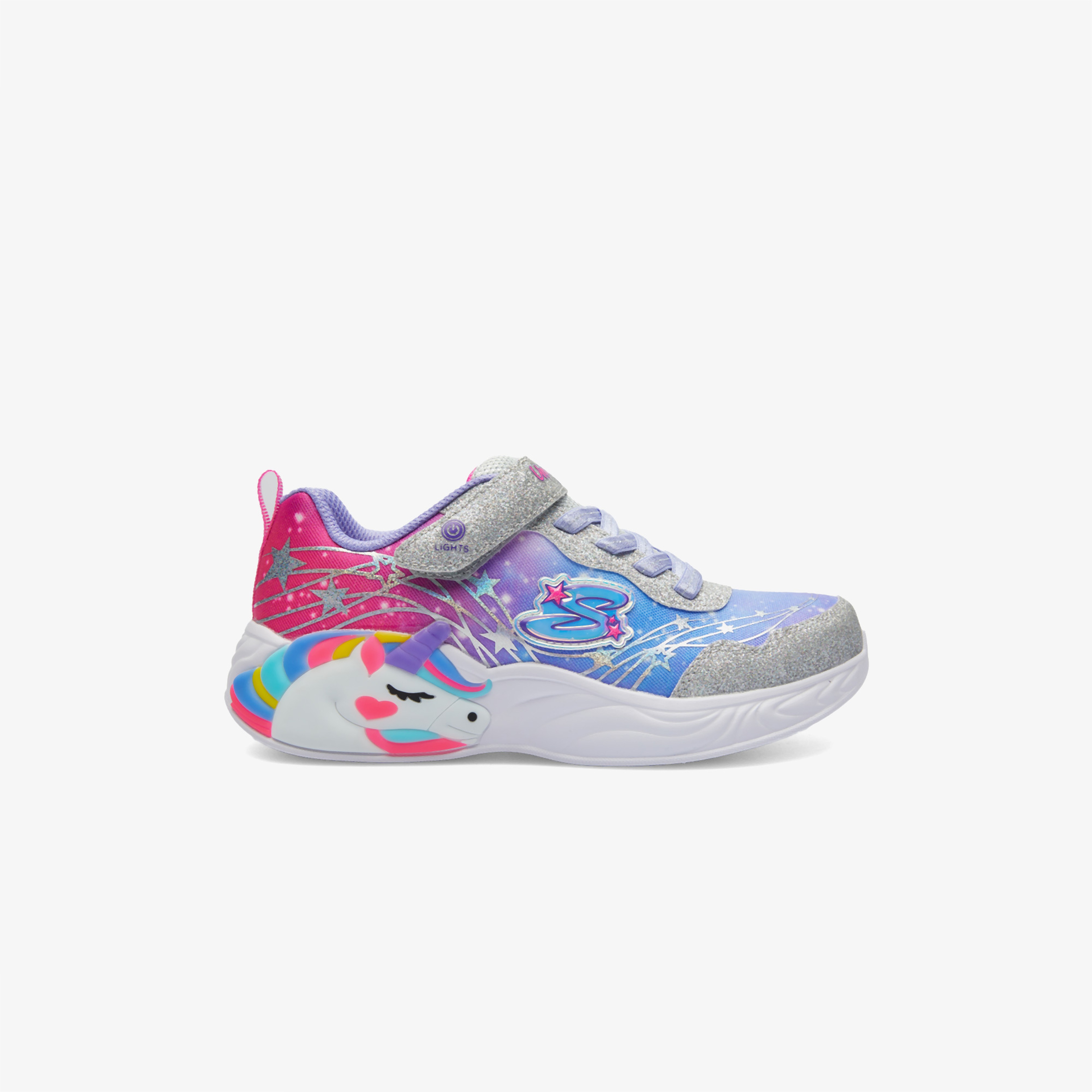 Skechers Unicorn Dreams Wishful Magi Çocuk Gri Spor Ayakkabı