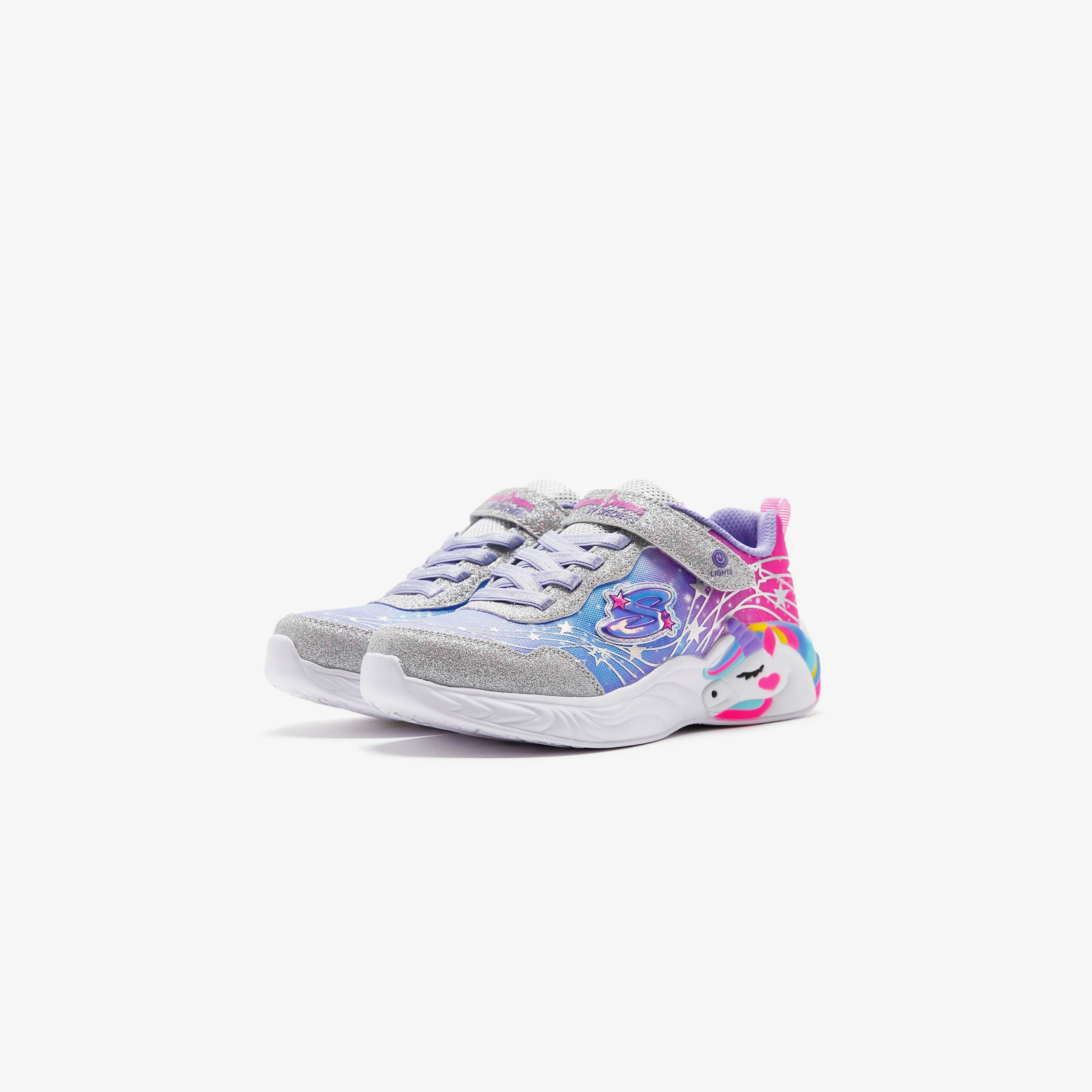 Skechers Unicorn Dreams Wishful Magi Çocuk Gri Spor Ayakkabı