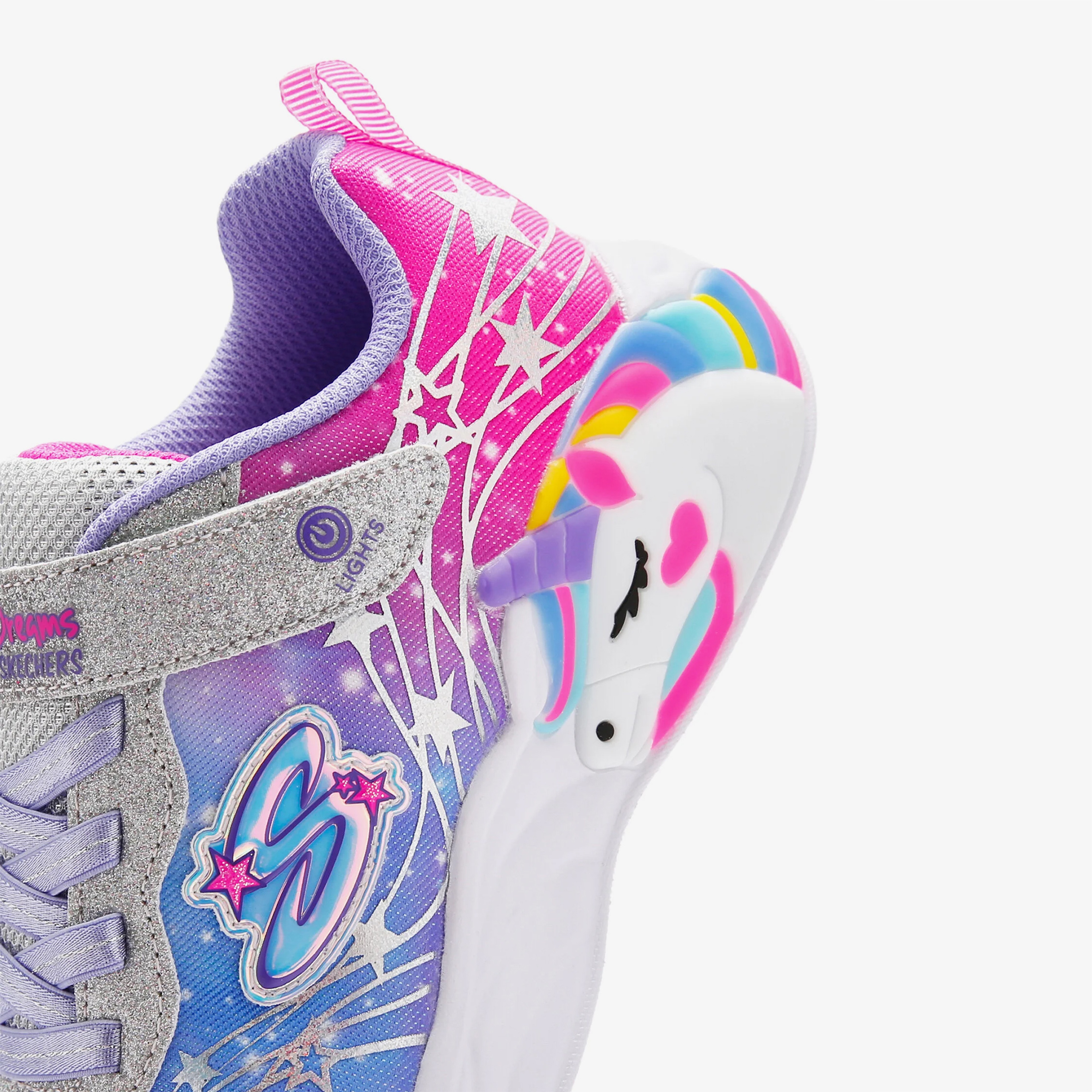 Skechers Unicorn Dreams Wishful Magi Çocuk Gri Spor Ayakkabı