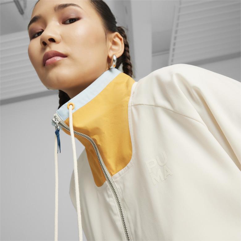 Puma infuse Relaxed Woven Kadın Krem Ceket