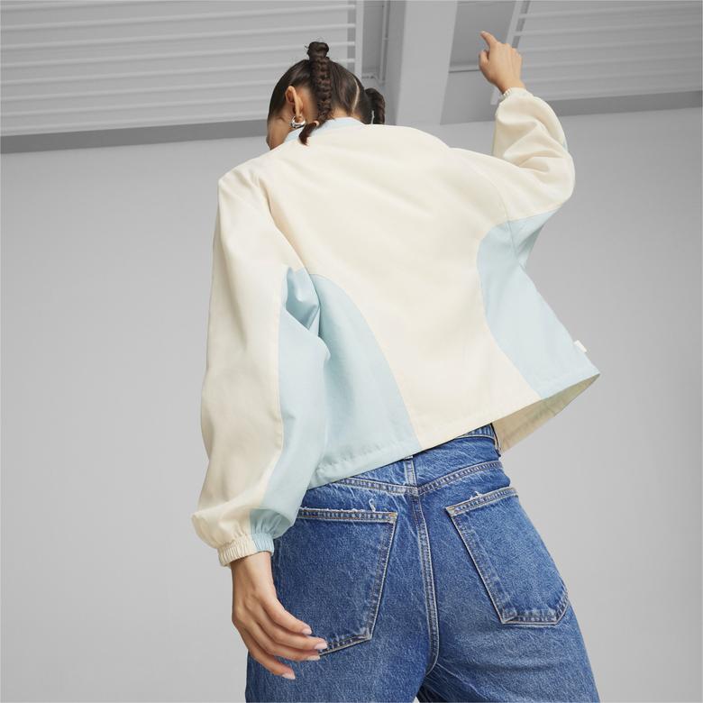 Puma infuse Relaxed Woven Kadın Krem Ceket