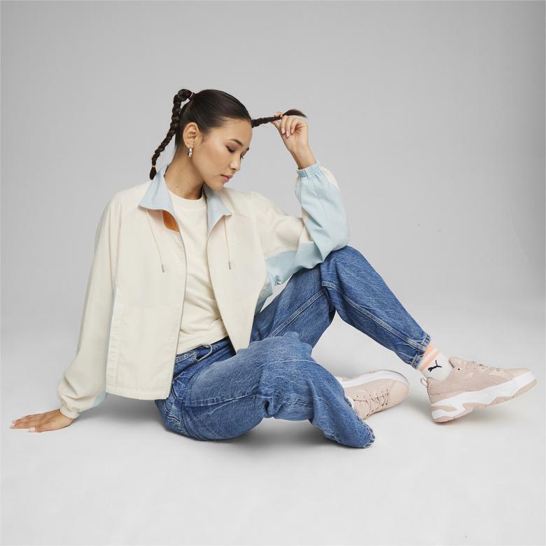 Puma infuse Relaxed Woven Kadın Krem Ceket
