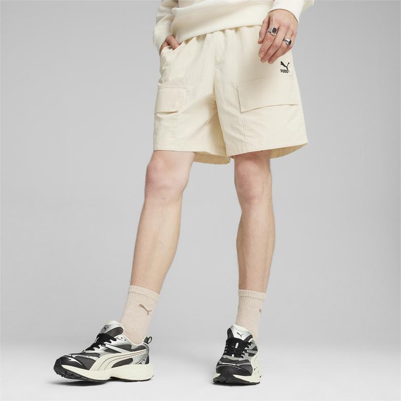 Puma Classics Cargo Erkek Krem Şort