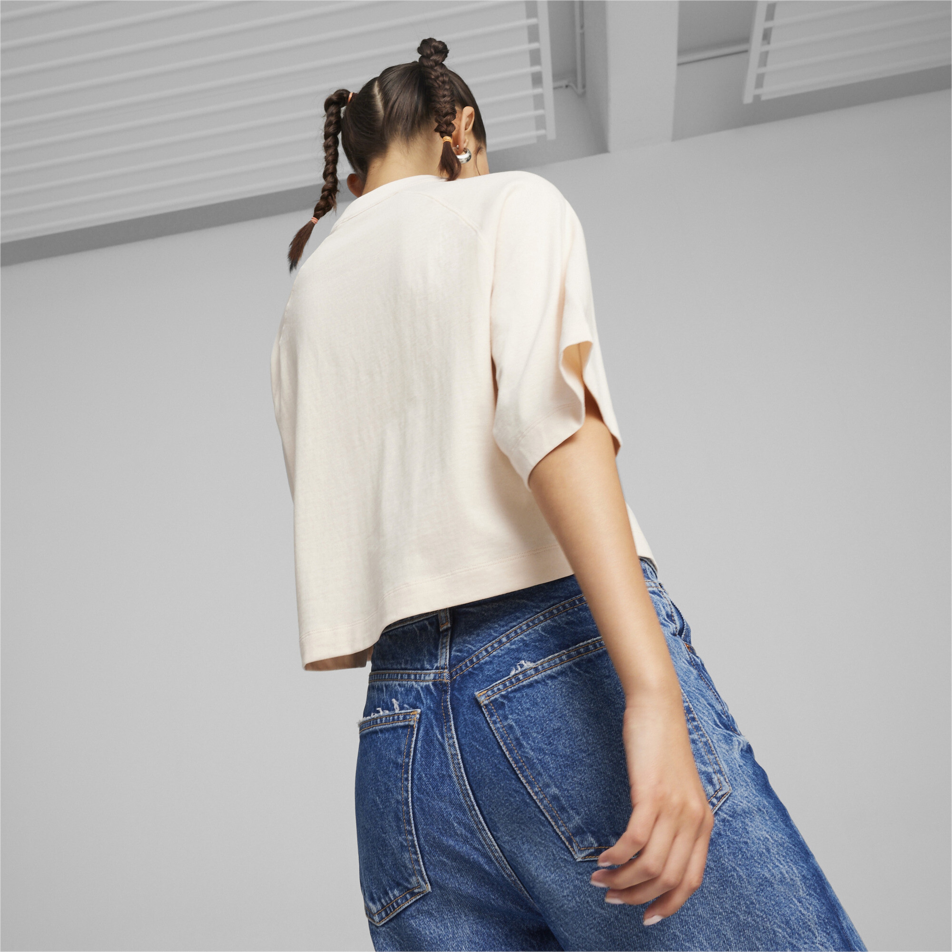 Puma Classics+ Oversized Kadın Pembe T-Shirt