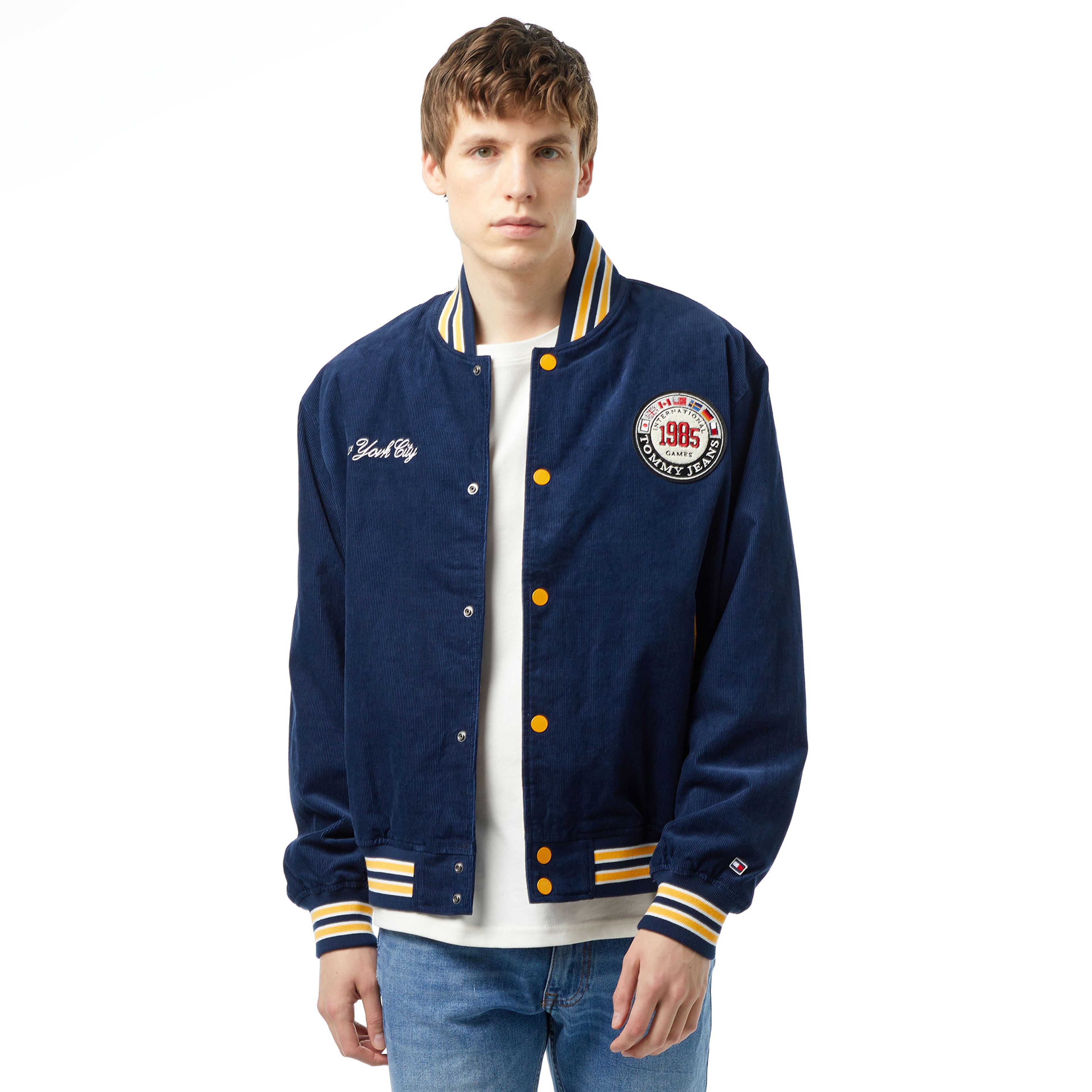 Tommy Jeans Tju Archive Games Cord Varsity Erkek Mavi Mont