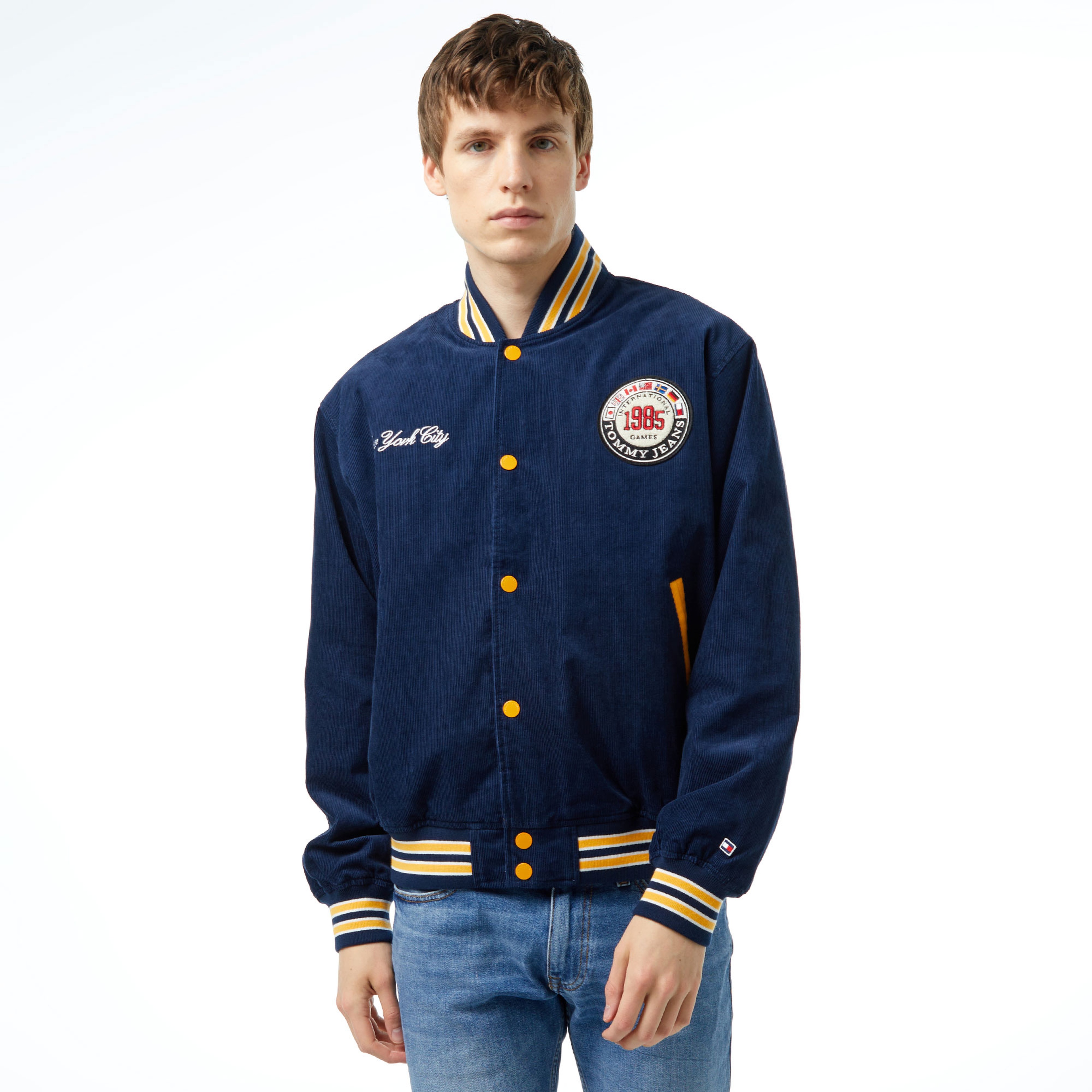 Tommy Jeans Tju Archive Games Cord Varsity Erkek Mavi Mont