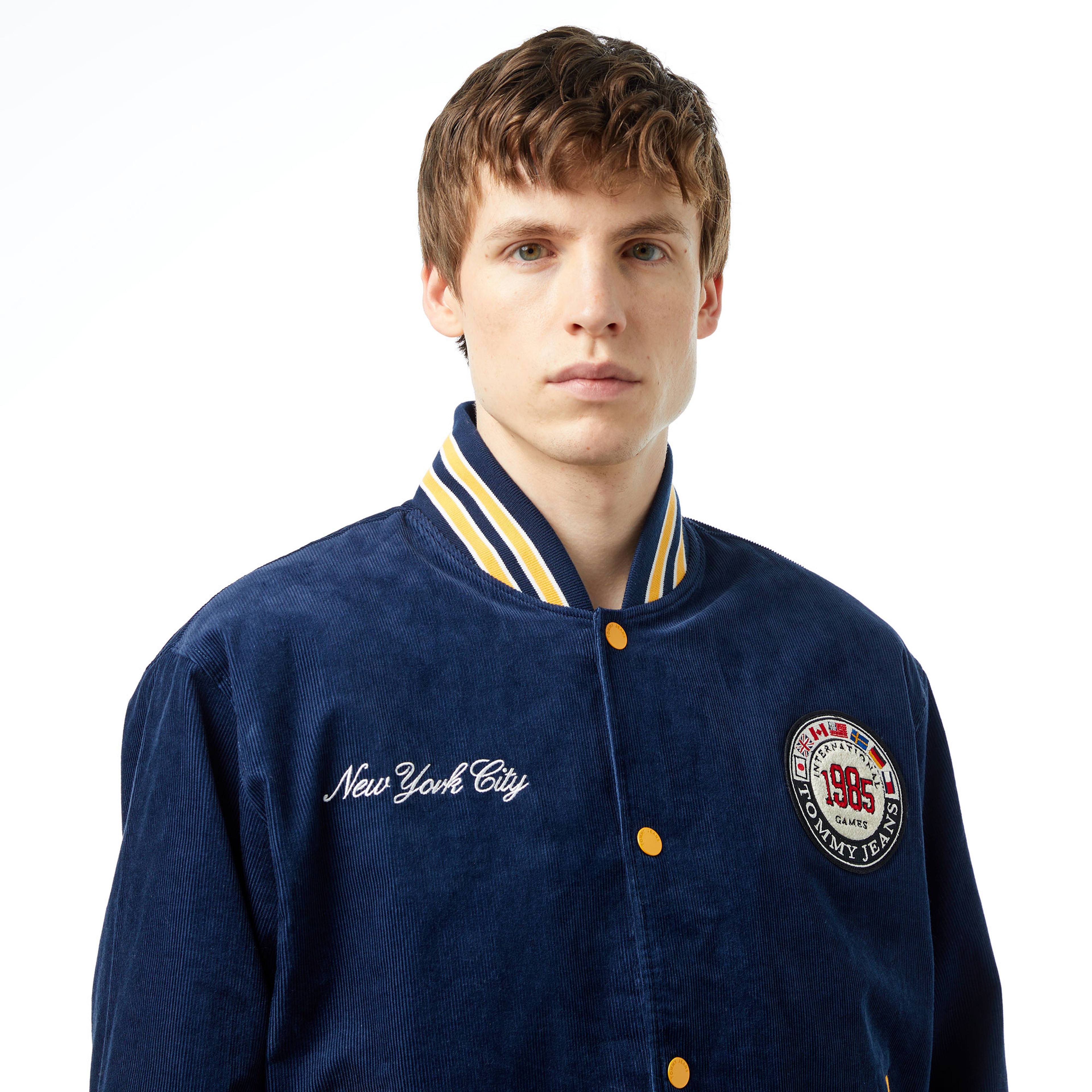 Tommy Jeans Tju Archive Games Cord Varsity Erkek Mavi Mont