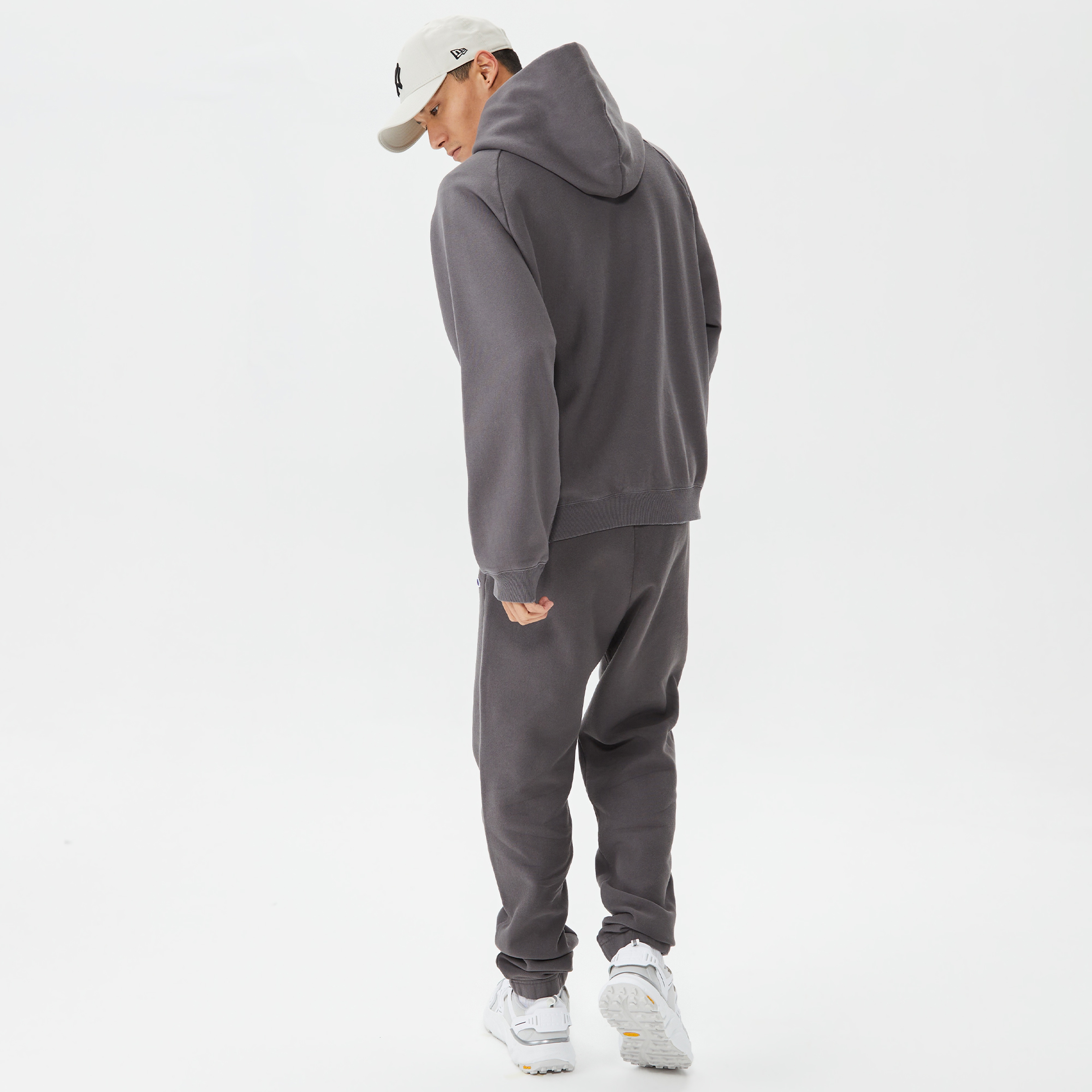 Champion Hooded Erkek Gri Hoodie