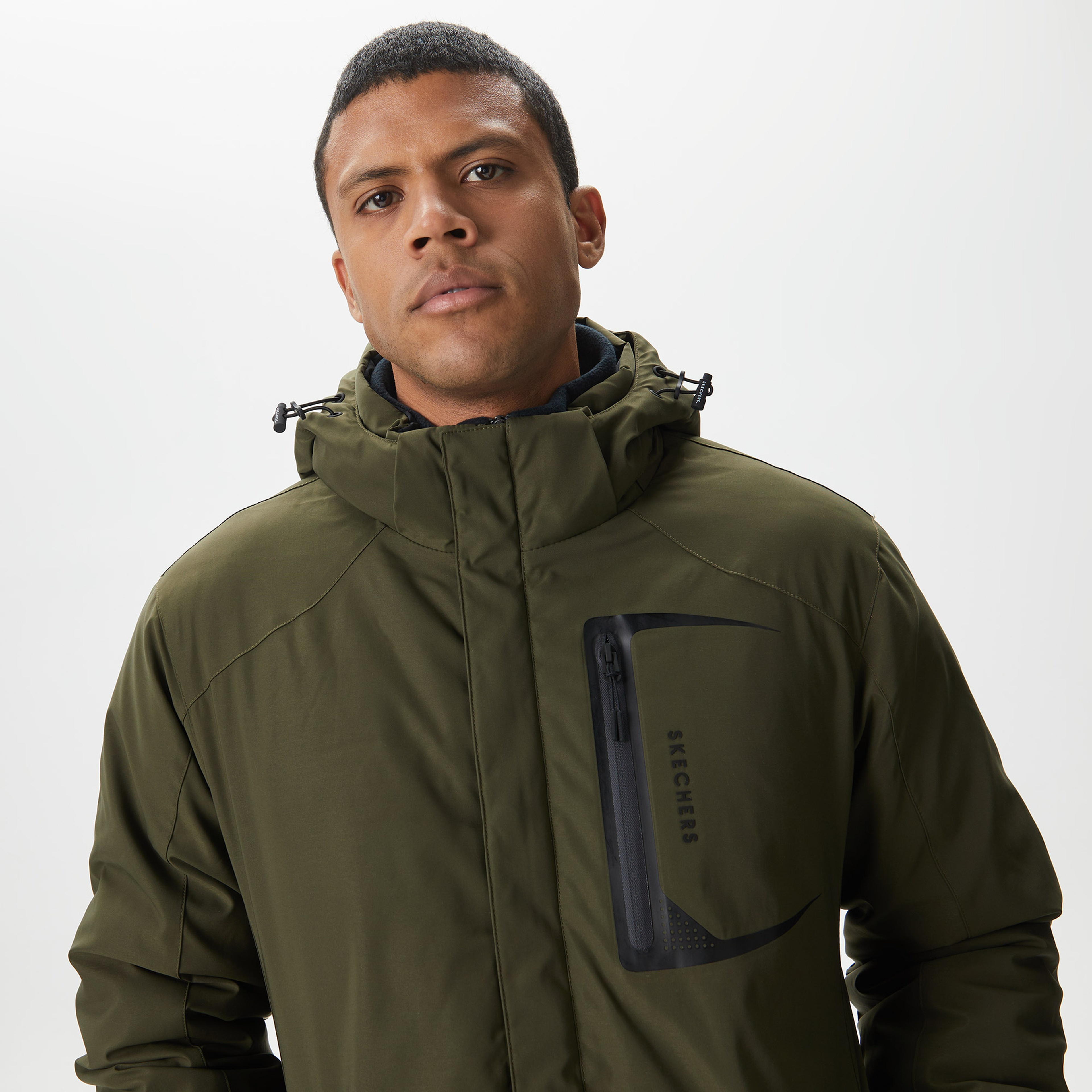 Skechers Outerwear Padded Erkek Haki Mont