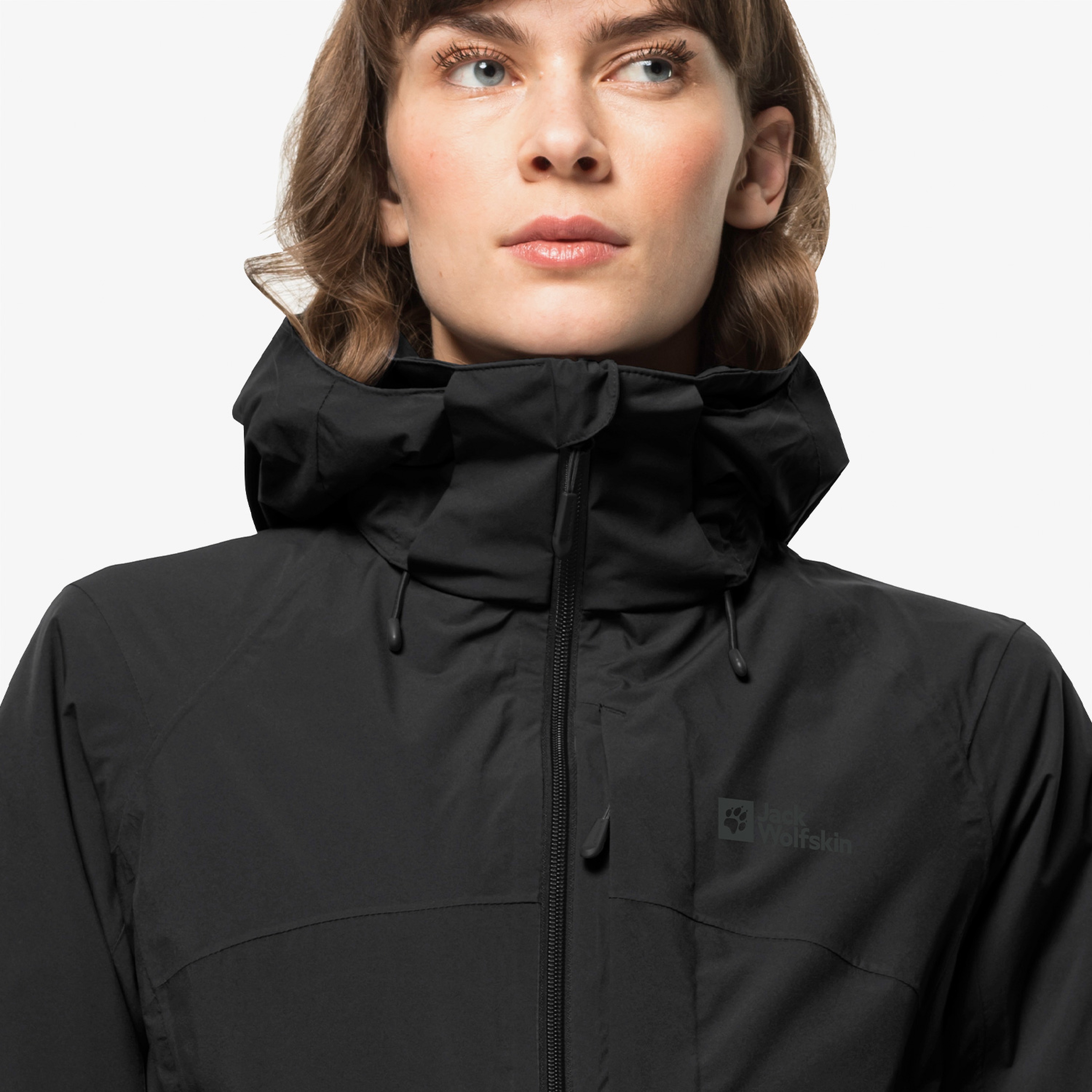 Jack Wolfskin Feldberg 3in1 Kadın Siyah Su Geçirmez Mont