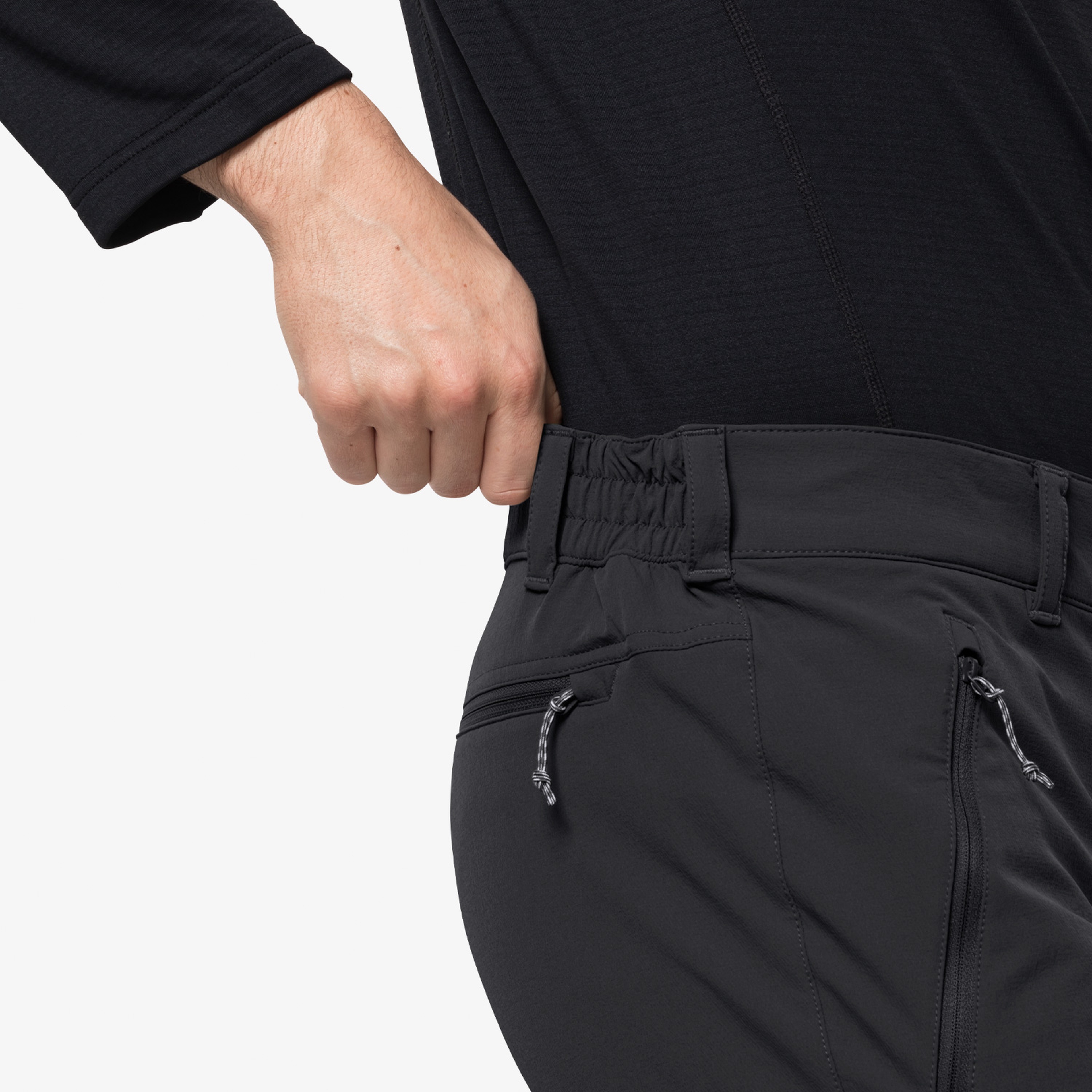 Jack Wolfskin Activate XT Softshell Erkek Siyah Pantolon