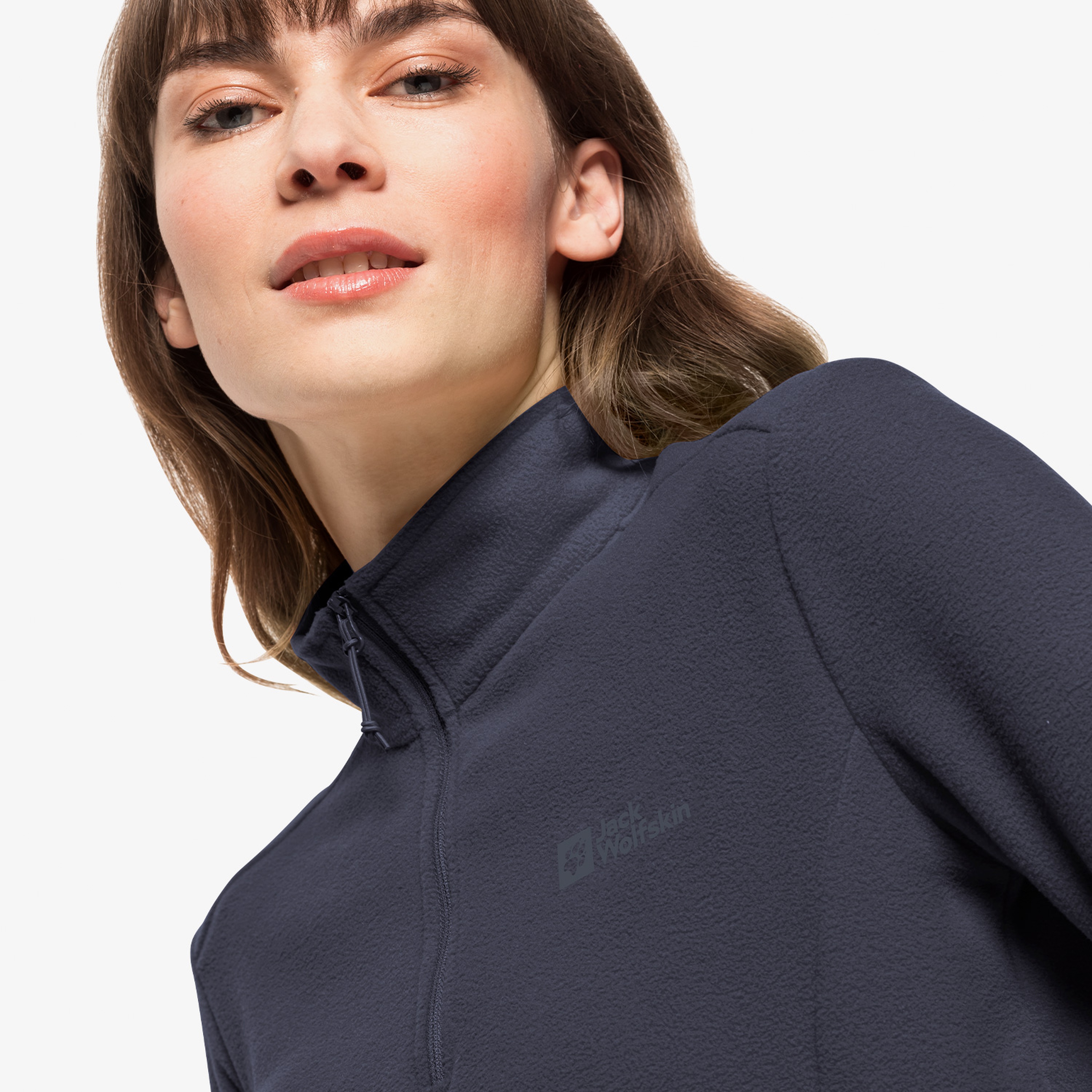 Jack Wolfskin Taunus Kadın Gri Polar