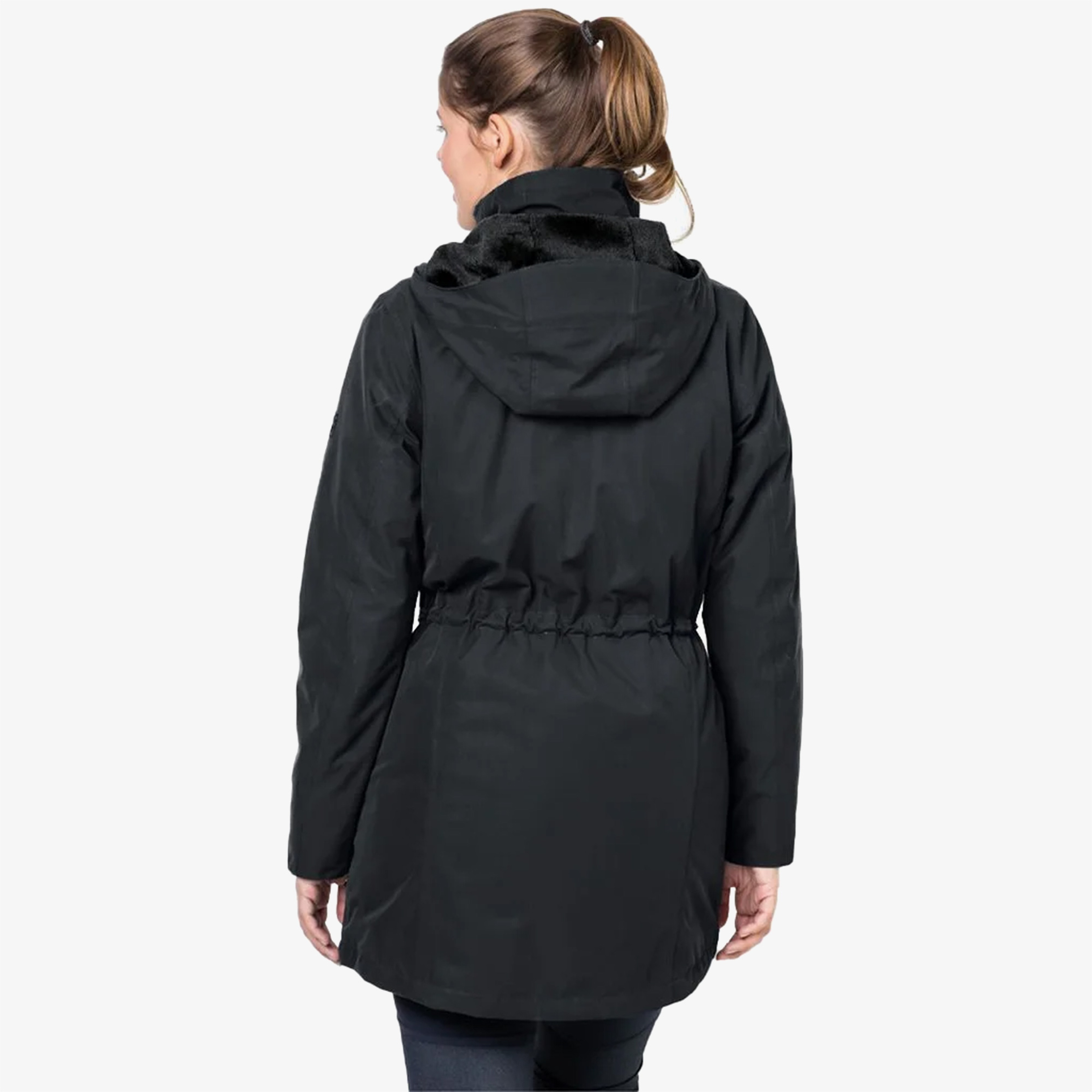 Jack Wolfskin Madison Avenue Waterproof Kadın Siyah Mont