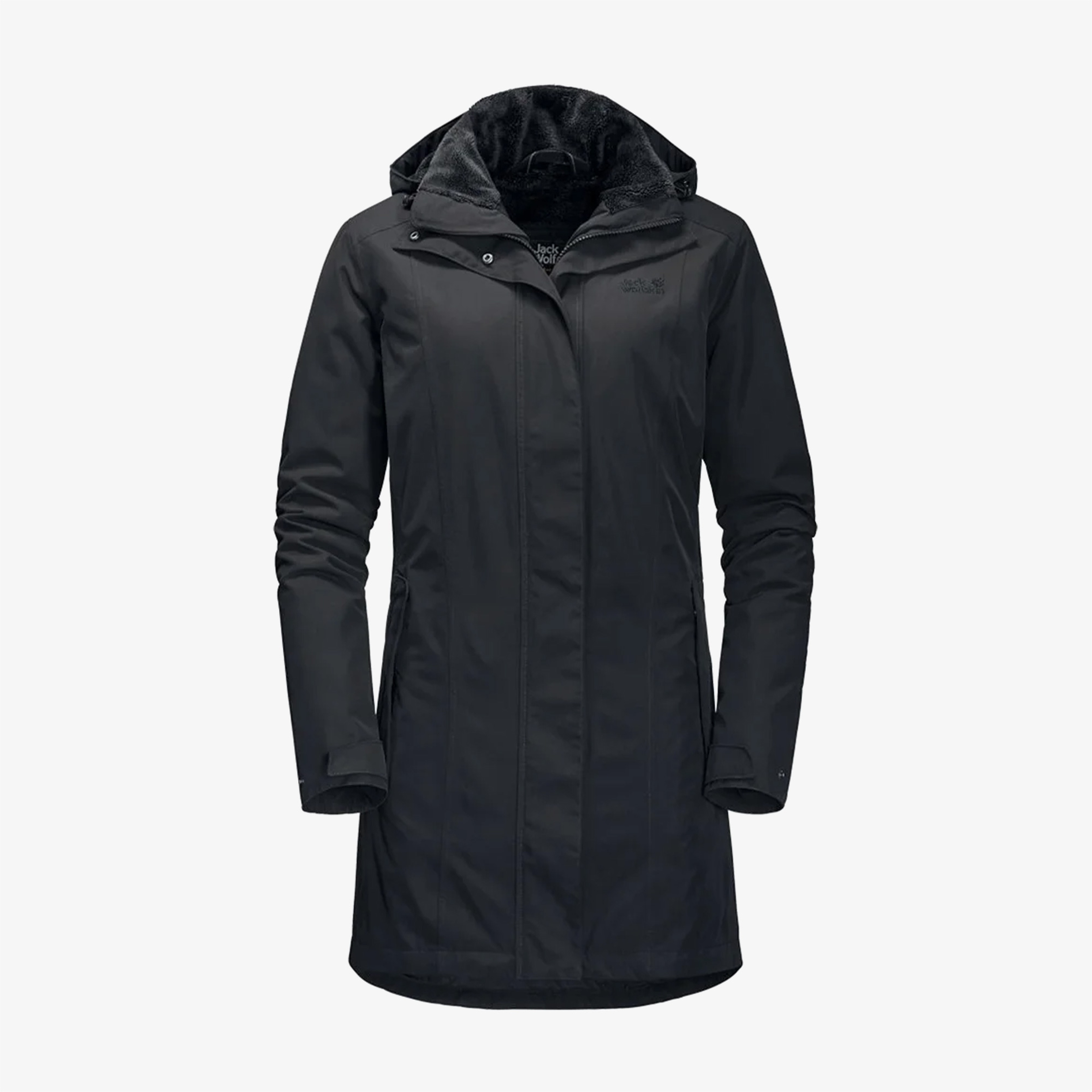 Jack Wolfskin Madison Avenue Waterproof Kadın Siyah Mont