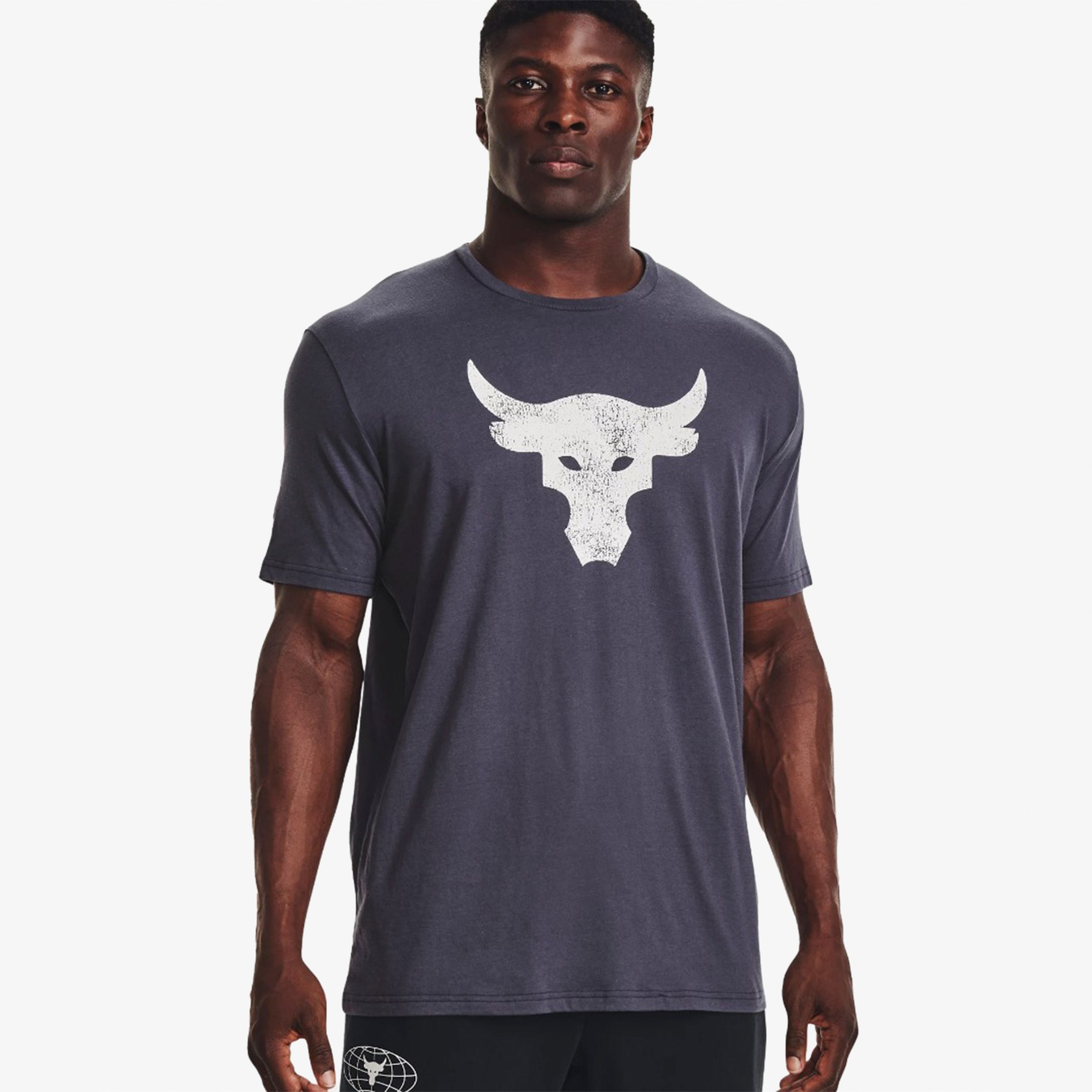 Under Armour Project Rock Brahma Bull Erkek Antrasit T-Shirt