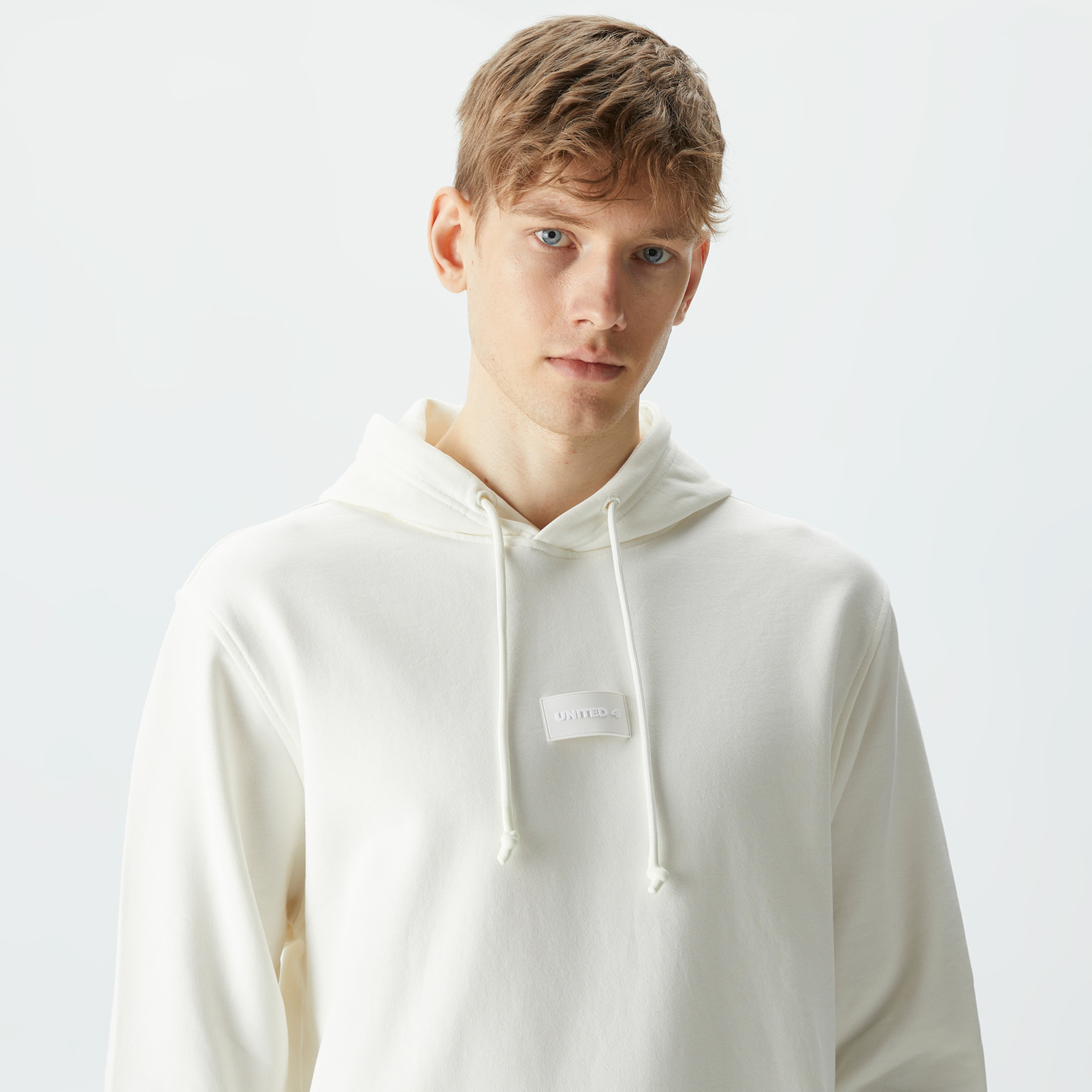 UNITED4 Erkek Beyaz Sweatshirt