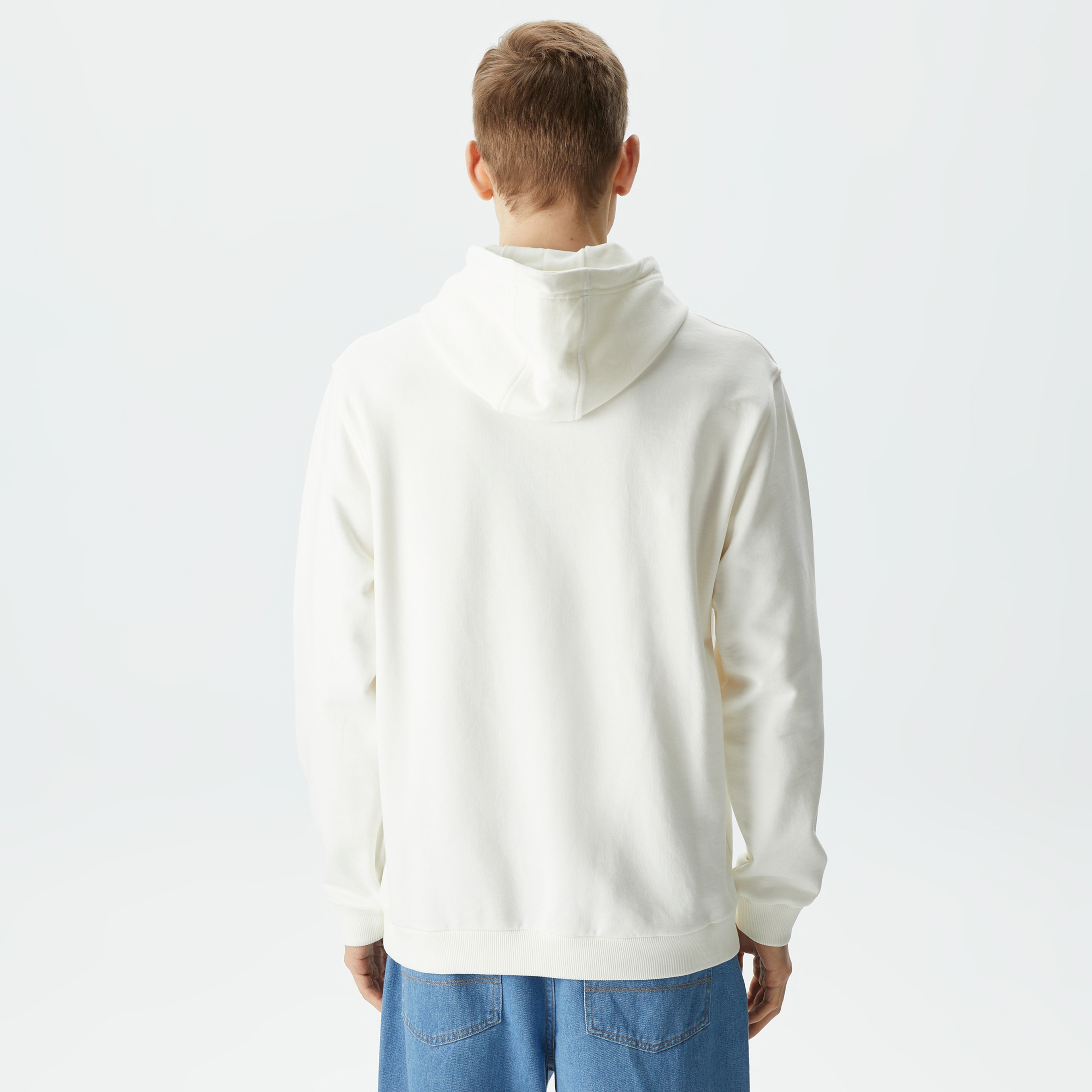 UNITED4 Erkek Beyaz Sweatshirt