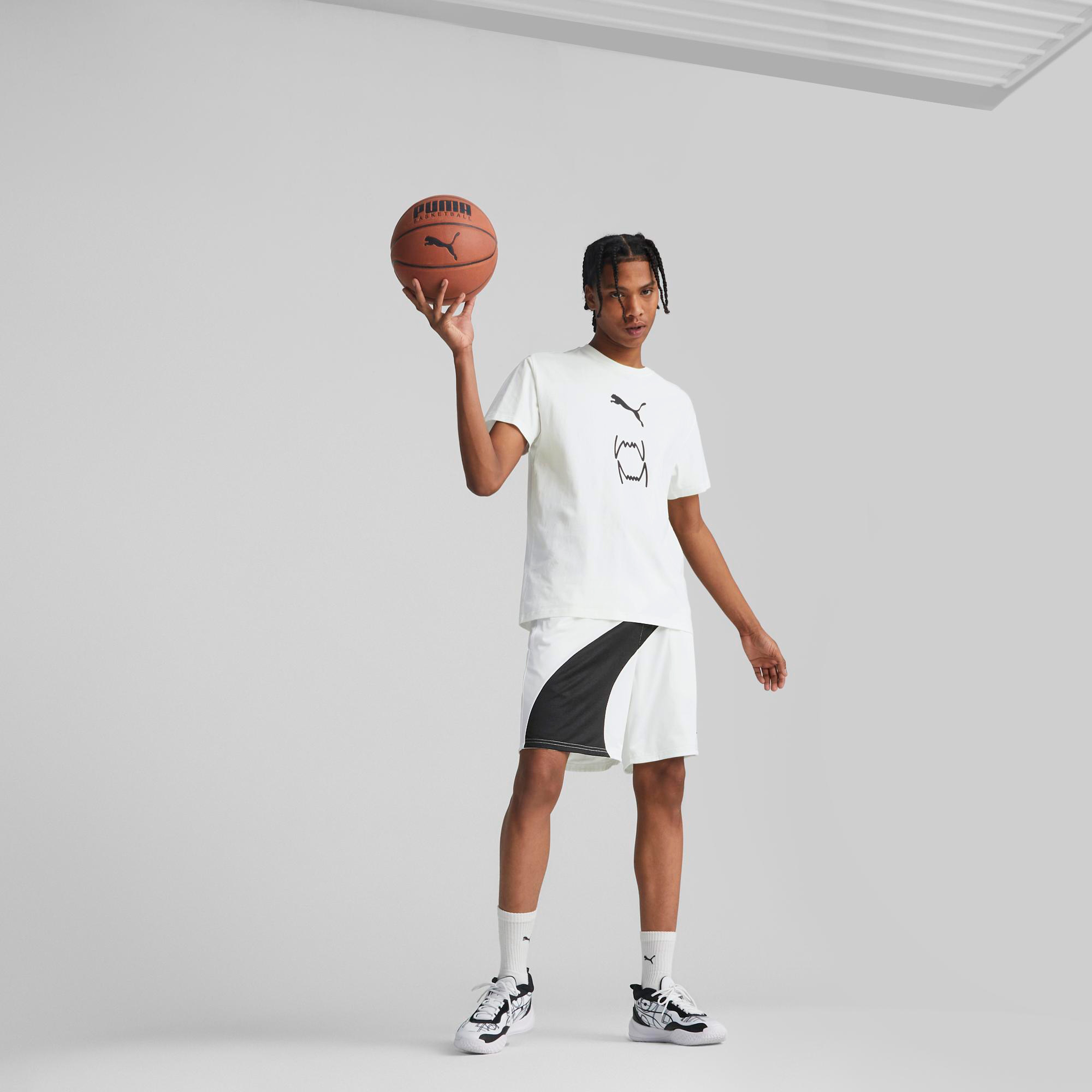 Puma Flare Short Erkek Beyaz Şort