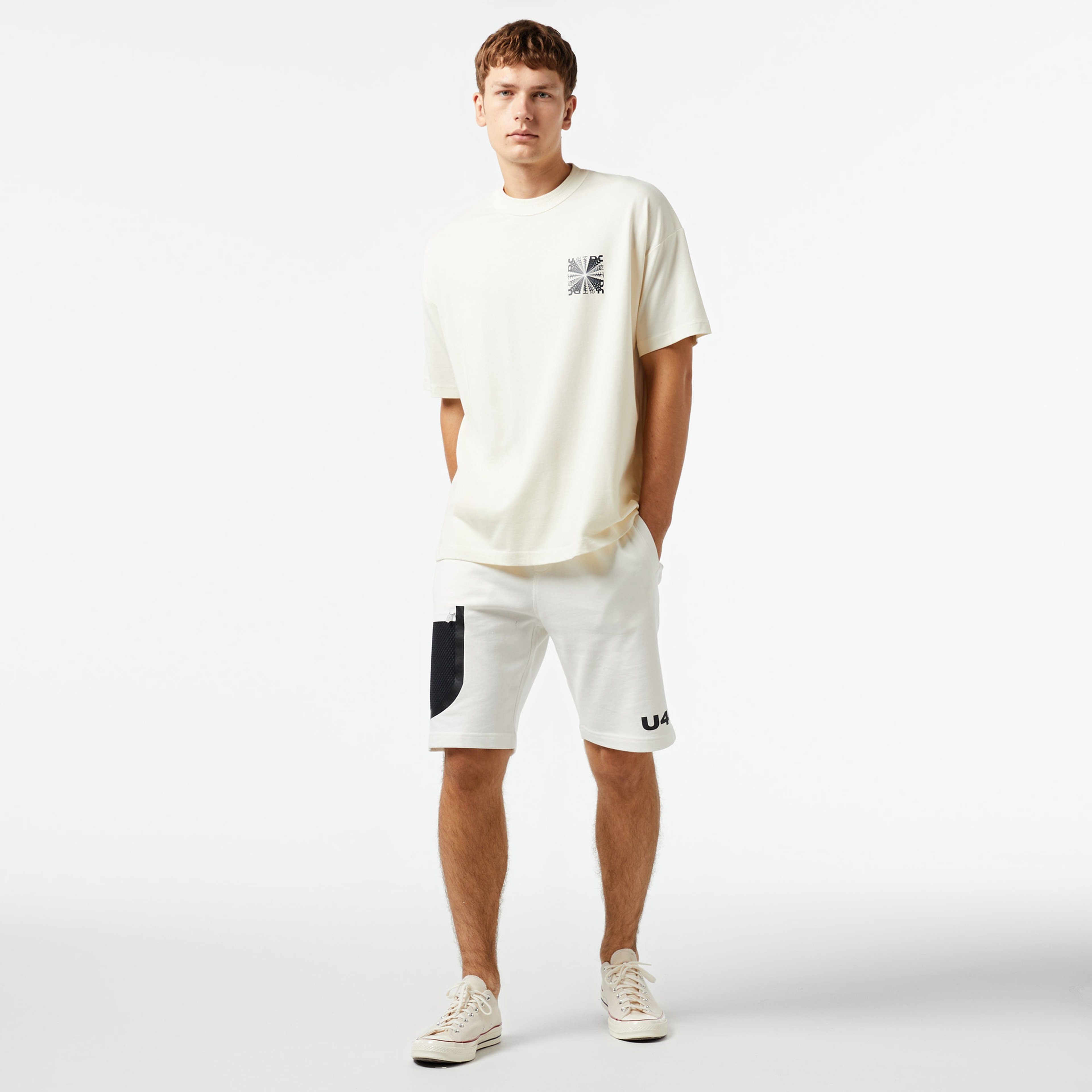 UNITED4 Erkek Krem T-Shirt