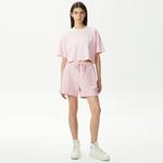 UNITED4 Kadın Pembe Crop T-Shirt