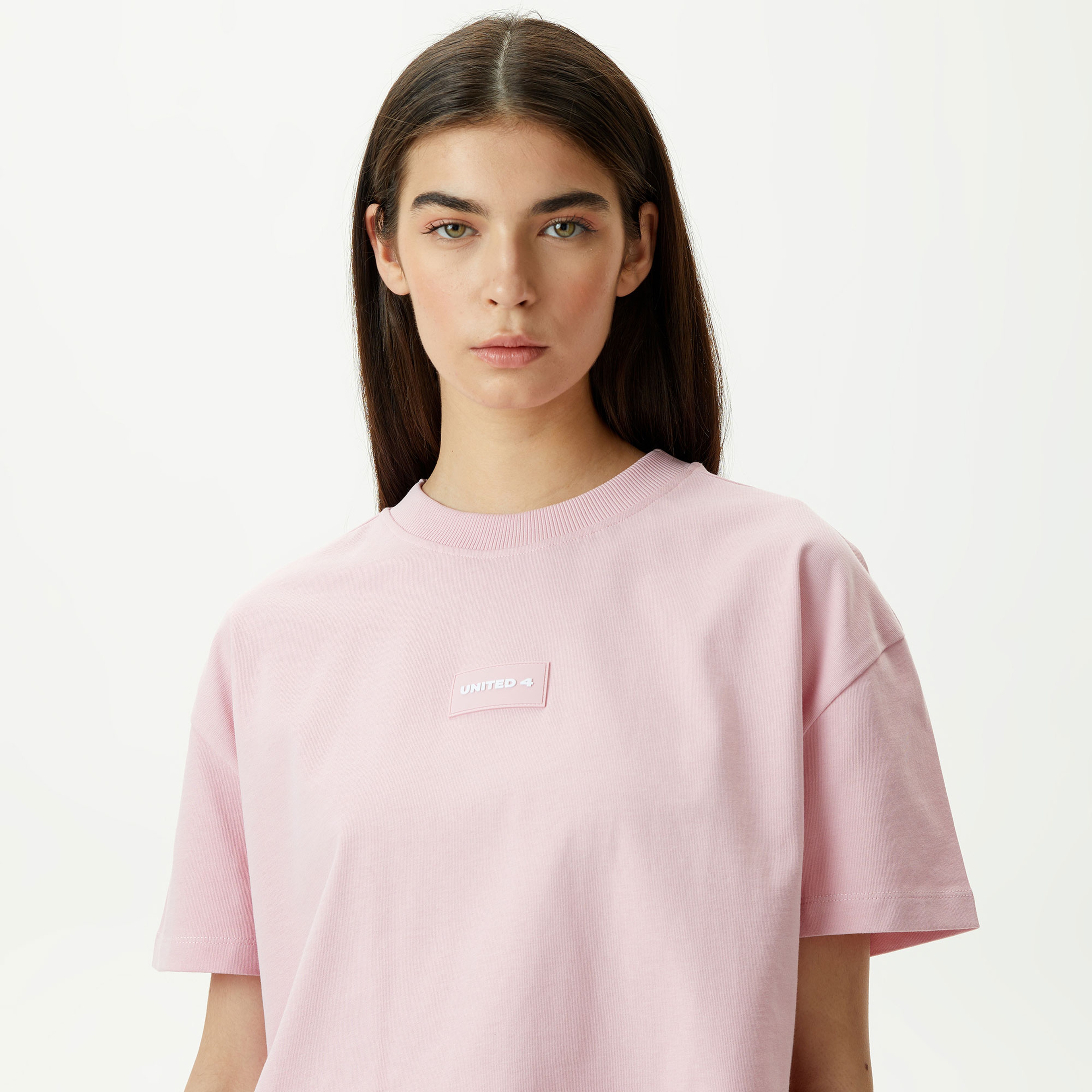 UNITED4 Classic Kadın Pembe Crop T-Shirt