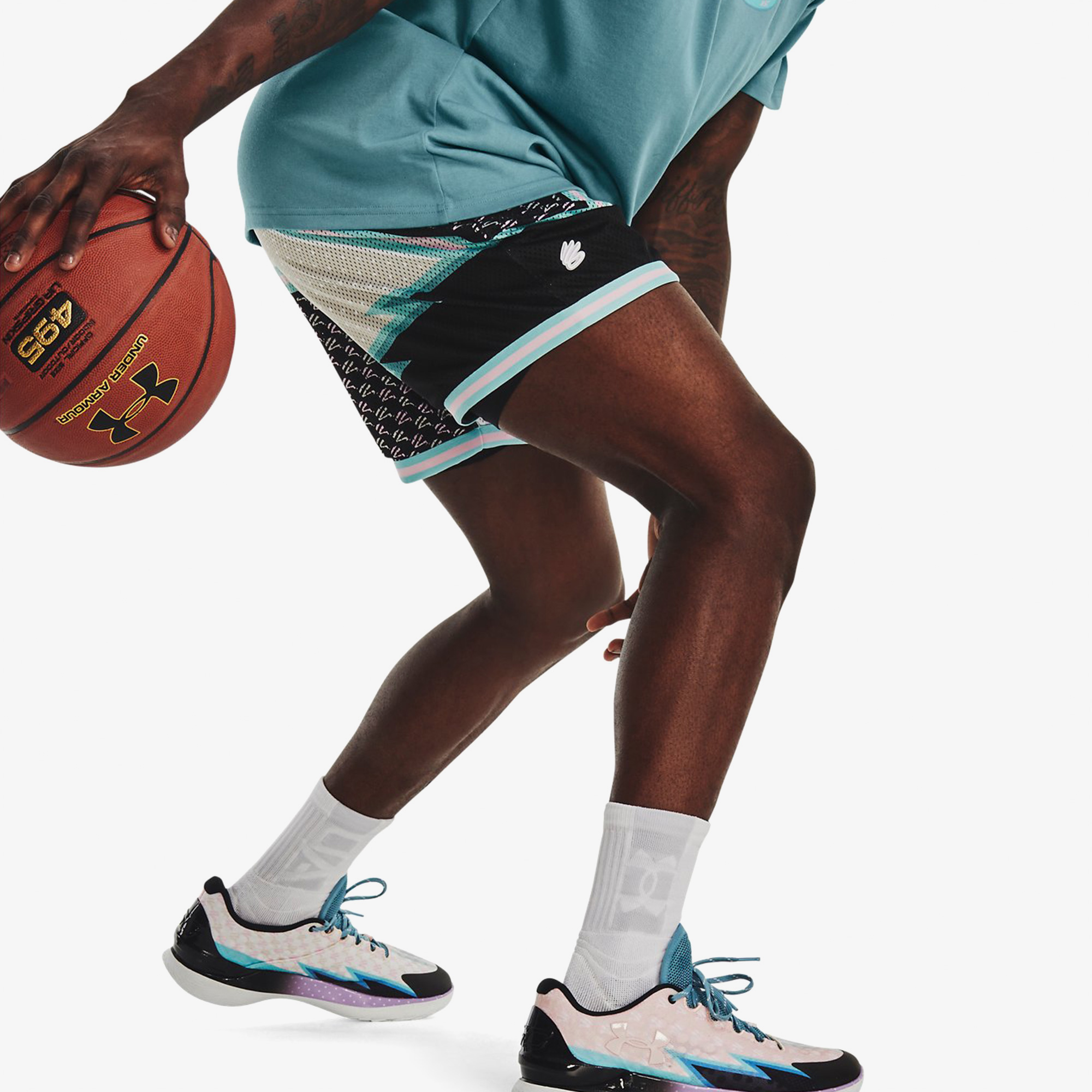 Under Armour Curry Draft Day 8In Erkek Beyaz Şort