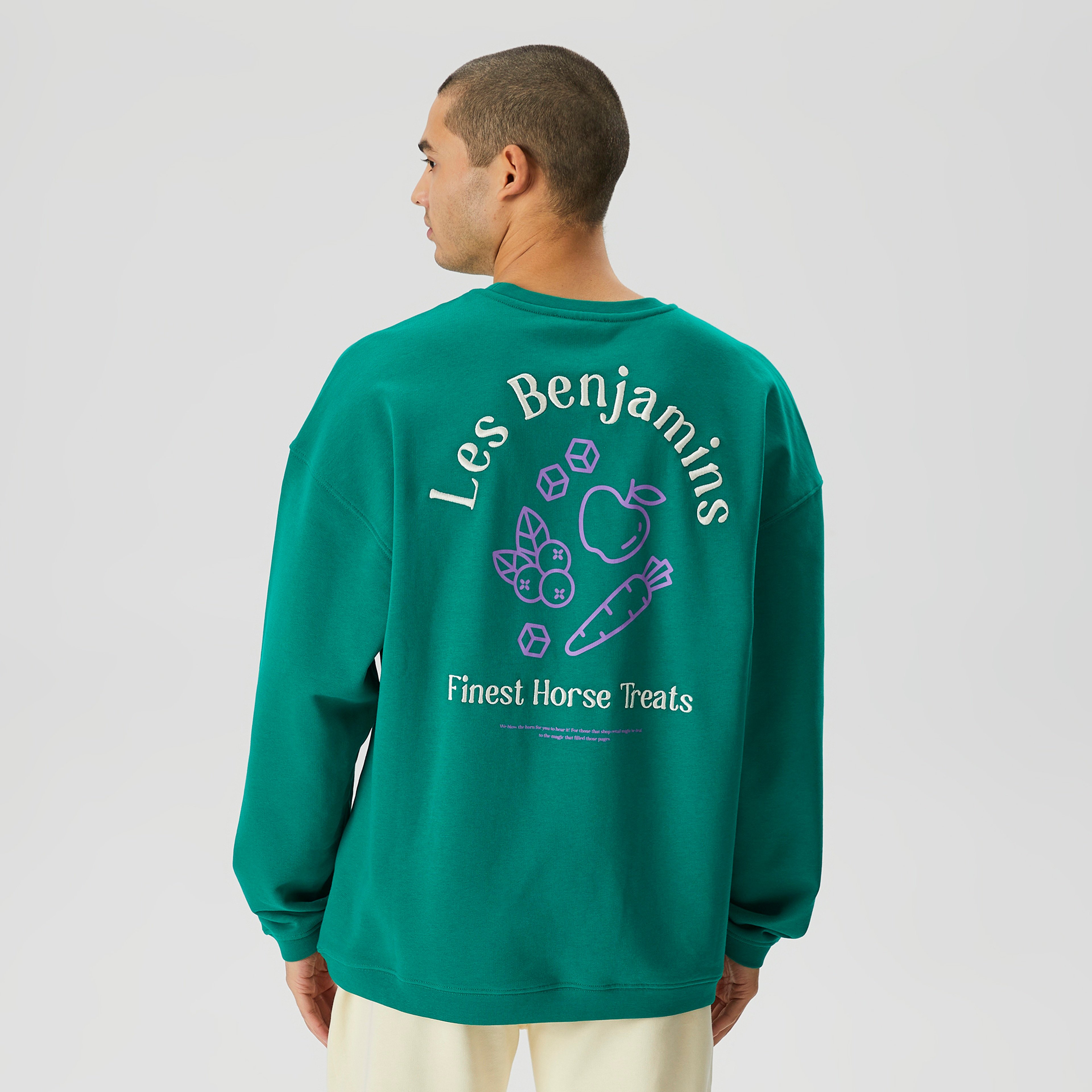 Les Benjamins Wholesale Exclusives Erkek Yeşil Sweatshirt