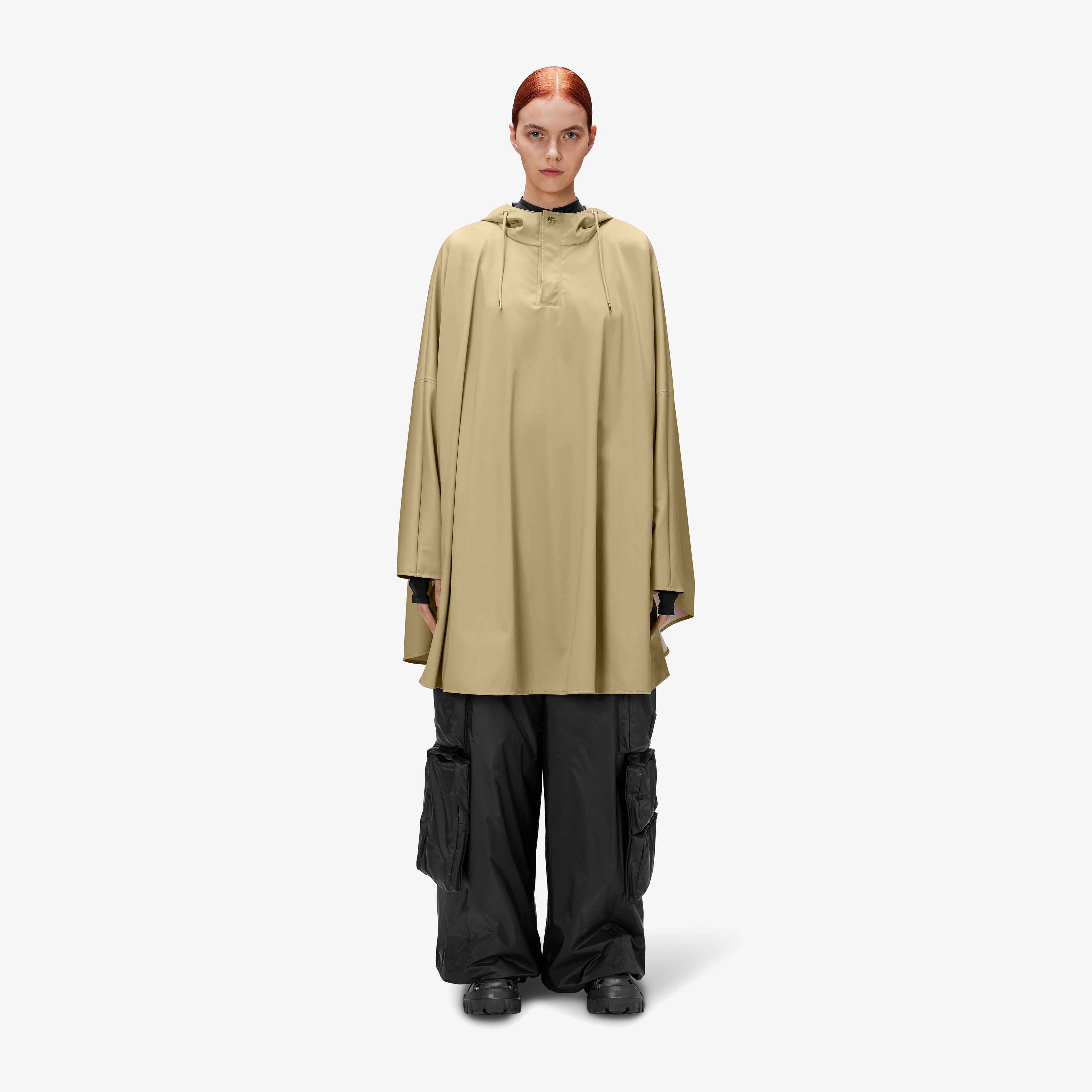 Rains Cape W3 Unisex Krem Yağmurluk