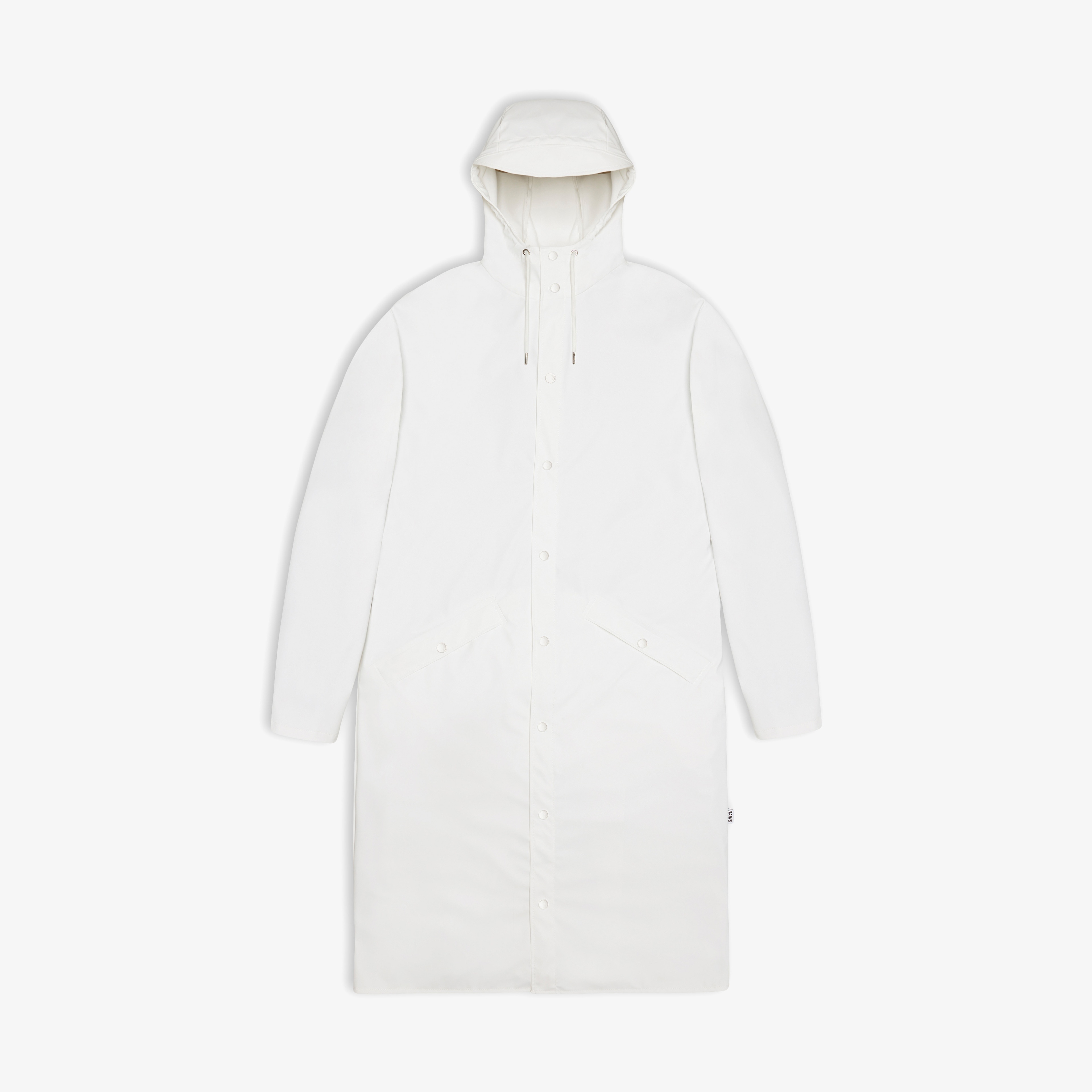 Rains Longer Unisex Beyaz Yağmurluk