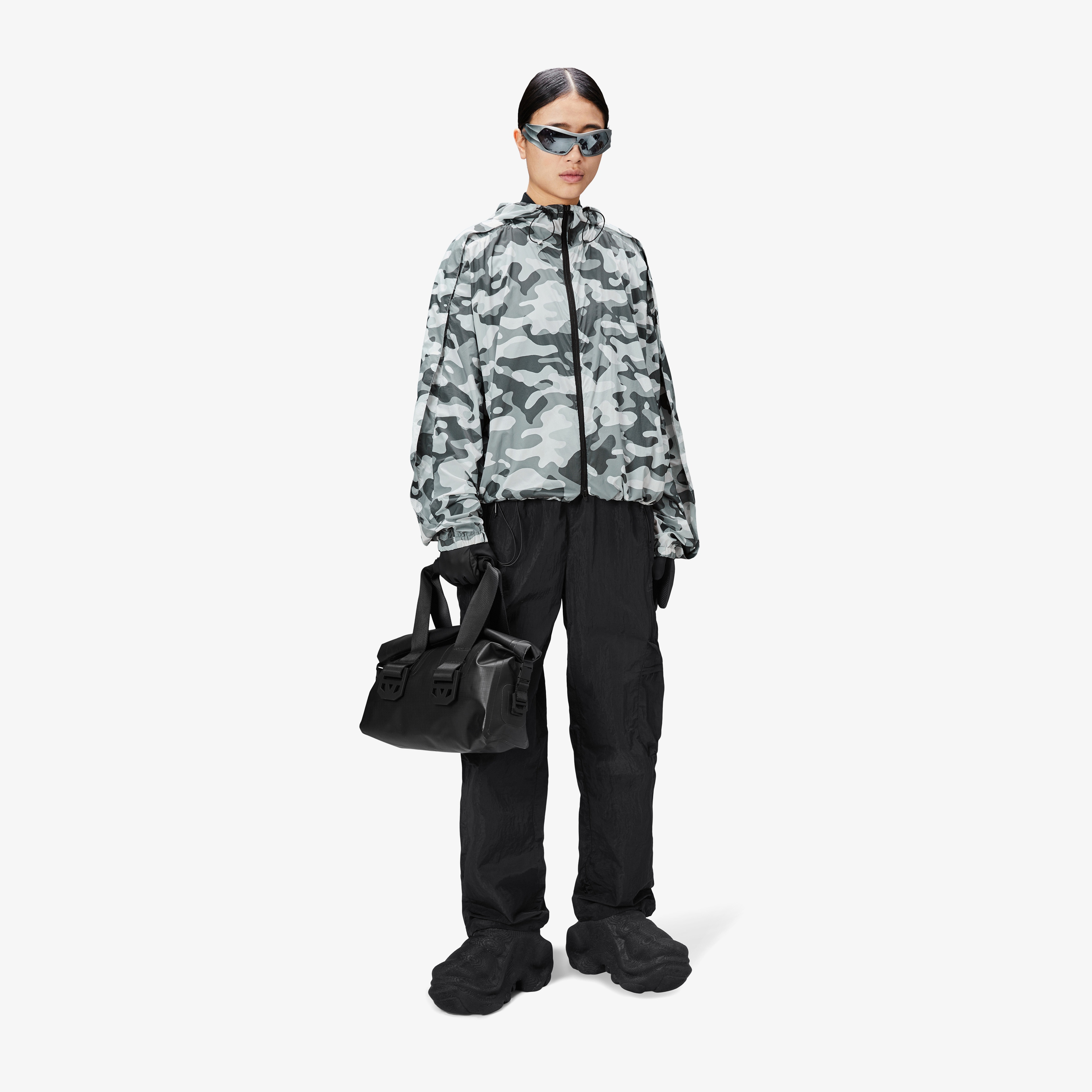 Rains Kano Regular Unisex Siyah Pantolon