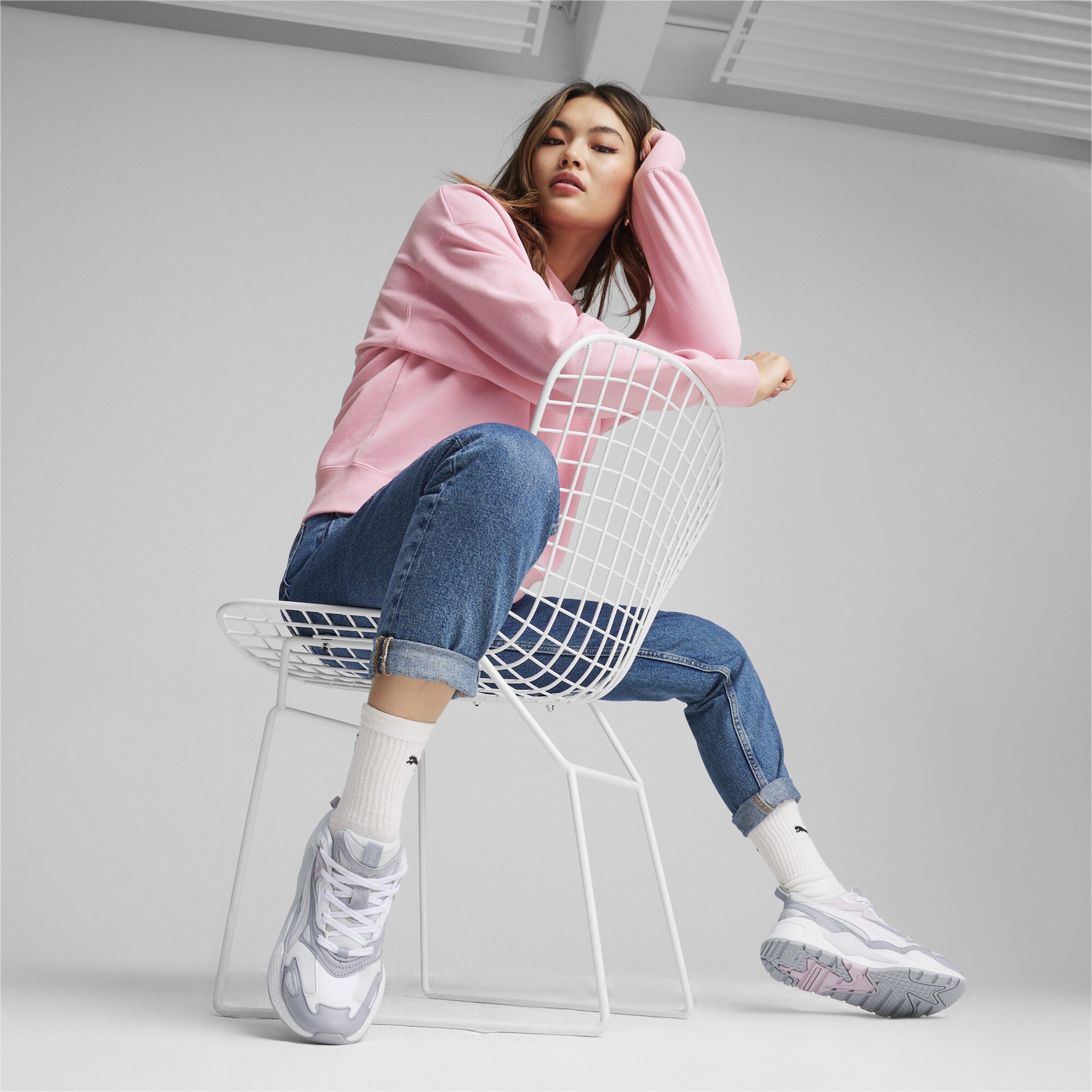 Puma Rs-X Efekt Lux Kadın Gri Spor Ayakkabı