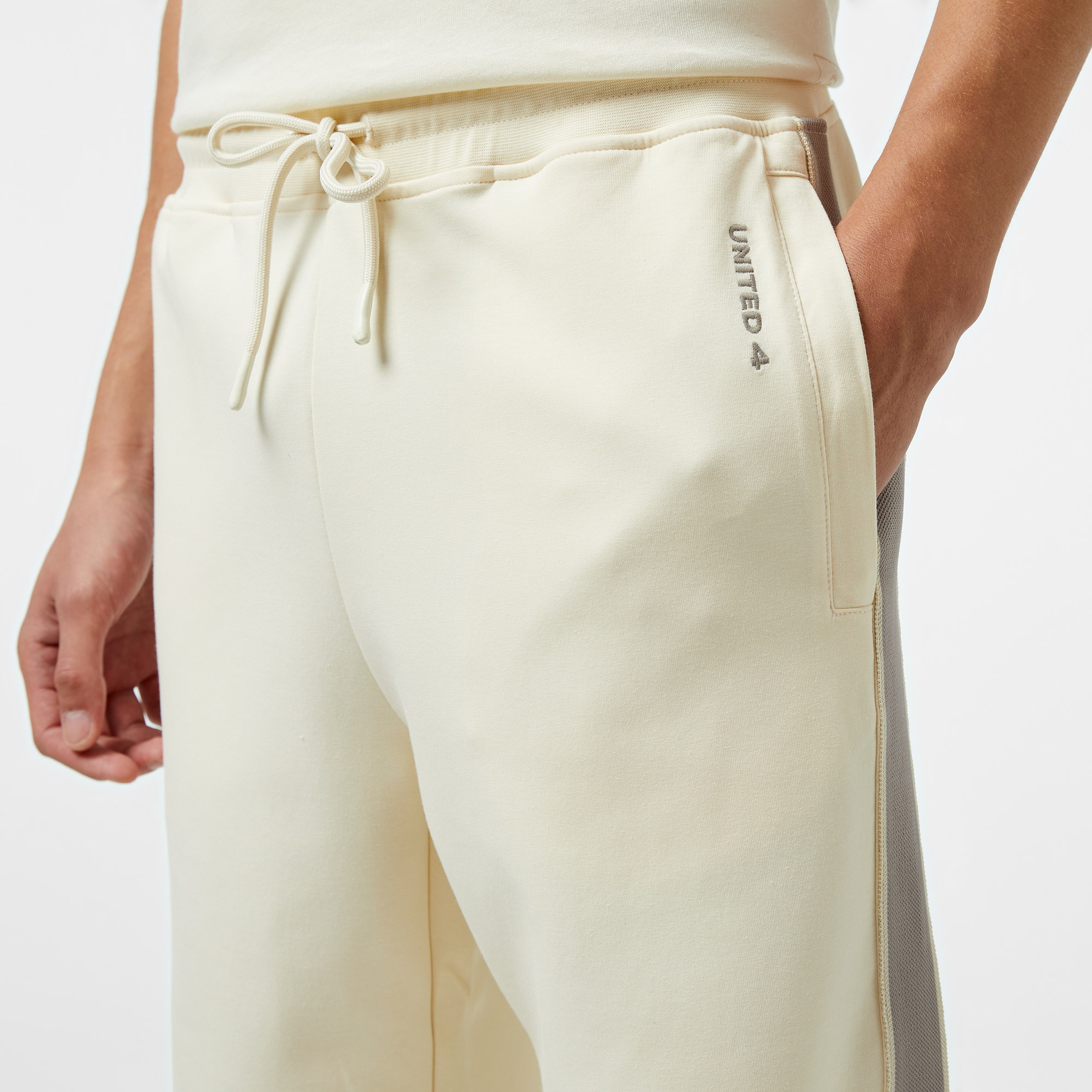 UNITED4 Erkek Krem Eşofman Altı