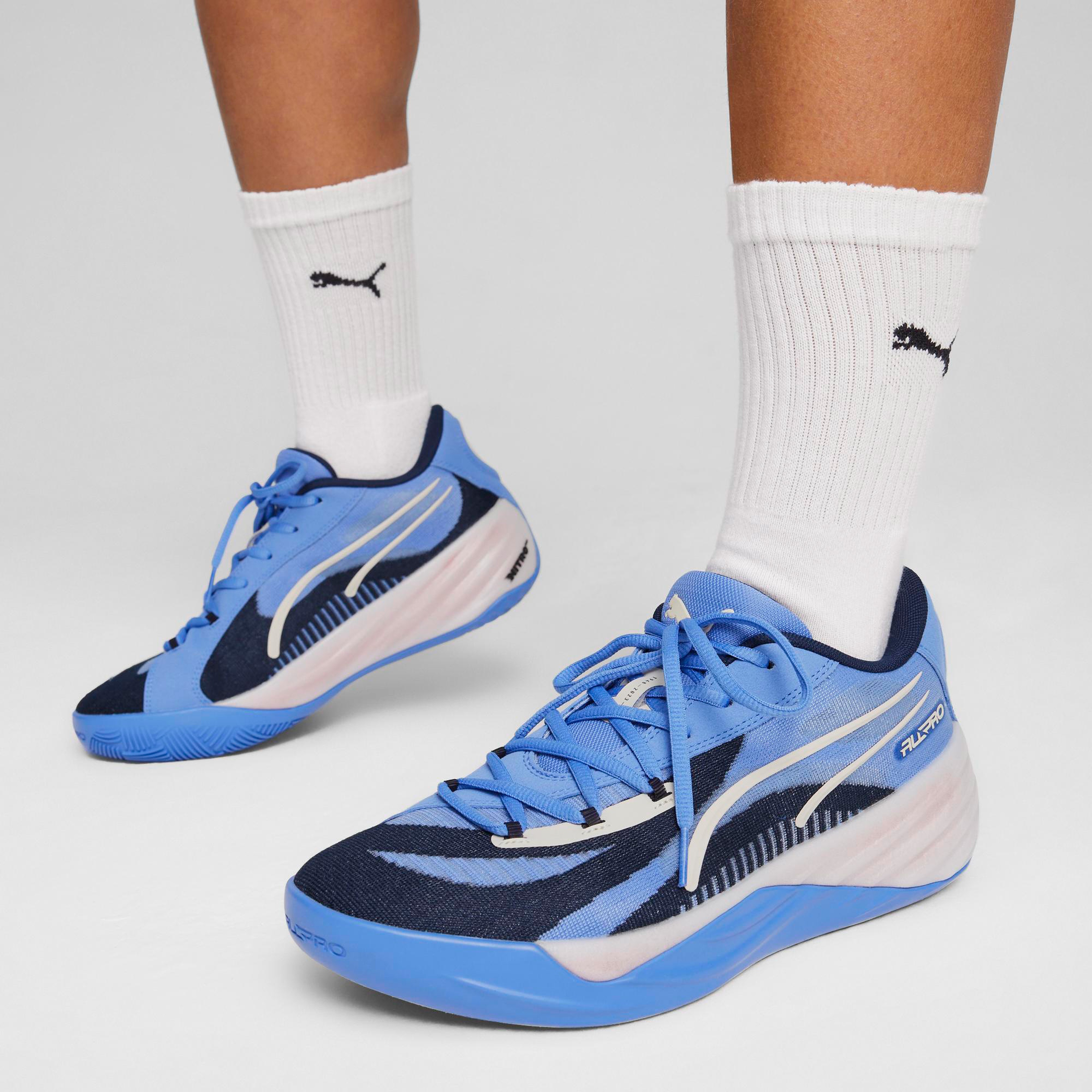 Puma All Pro Nıtro Unisex Mavi Basketbol Ayakkabısı