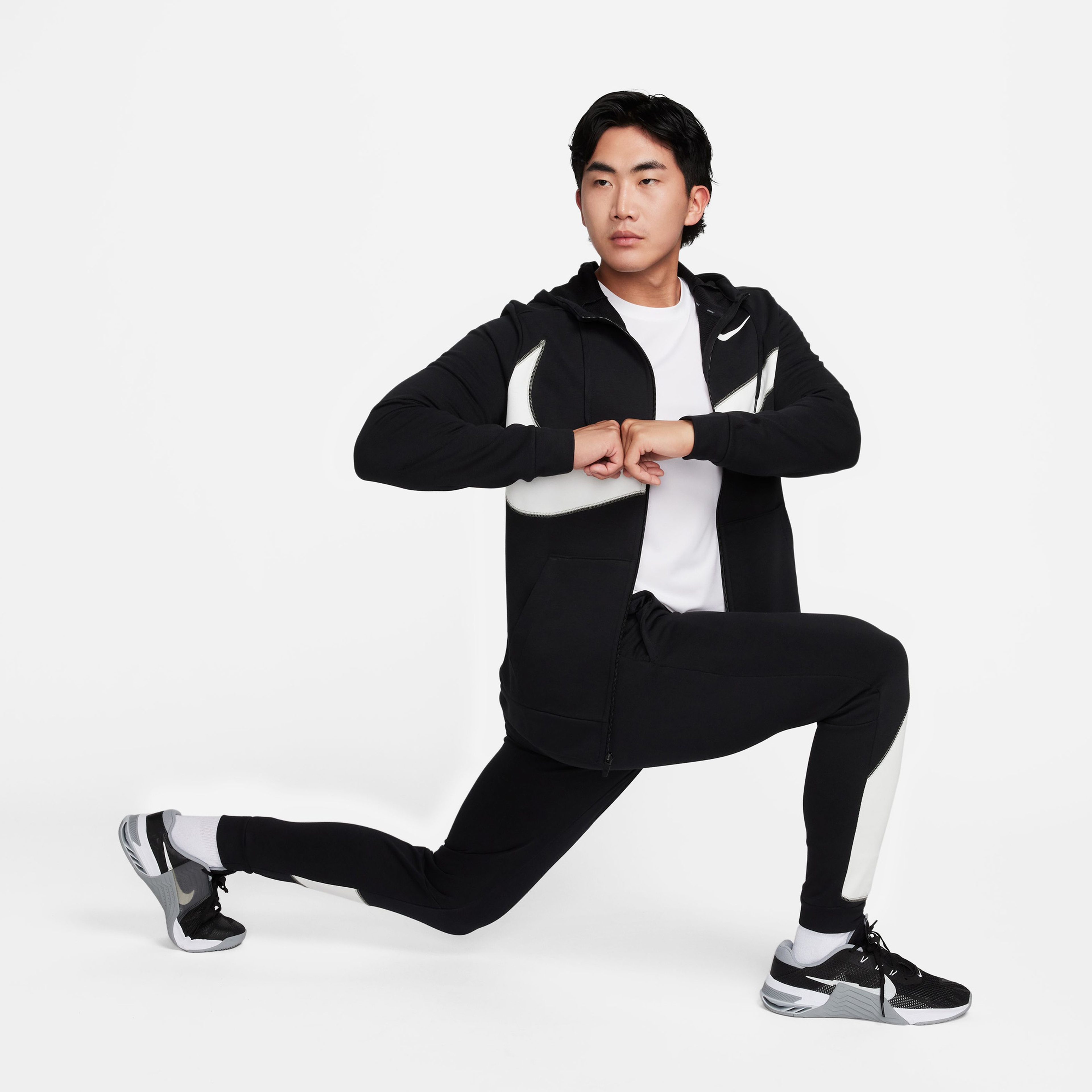 Nike Dri Fit Fleece Full Zip Energy Erkek Siyah Günlük Sweatshirt