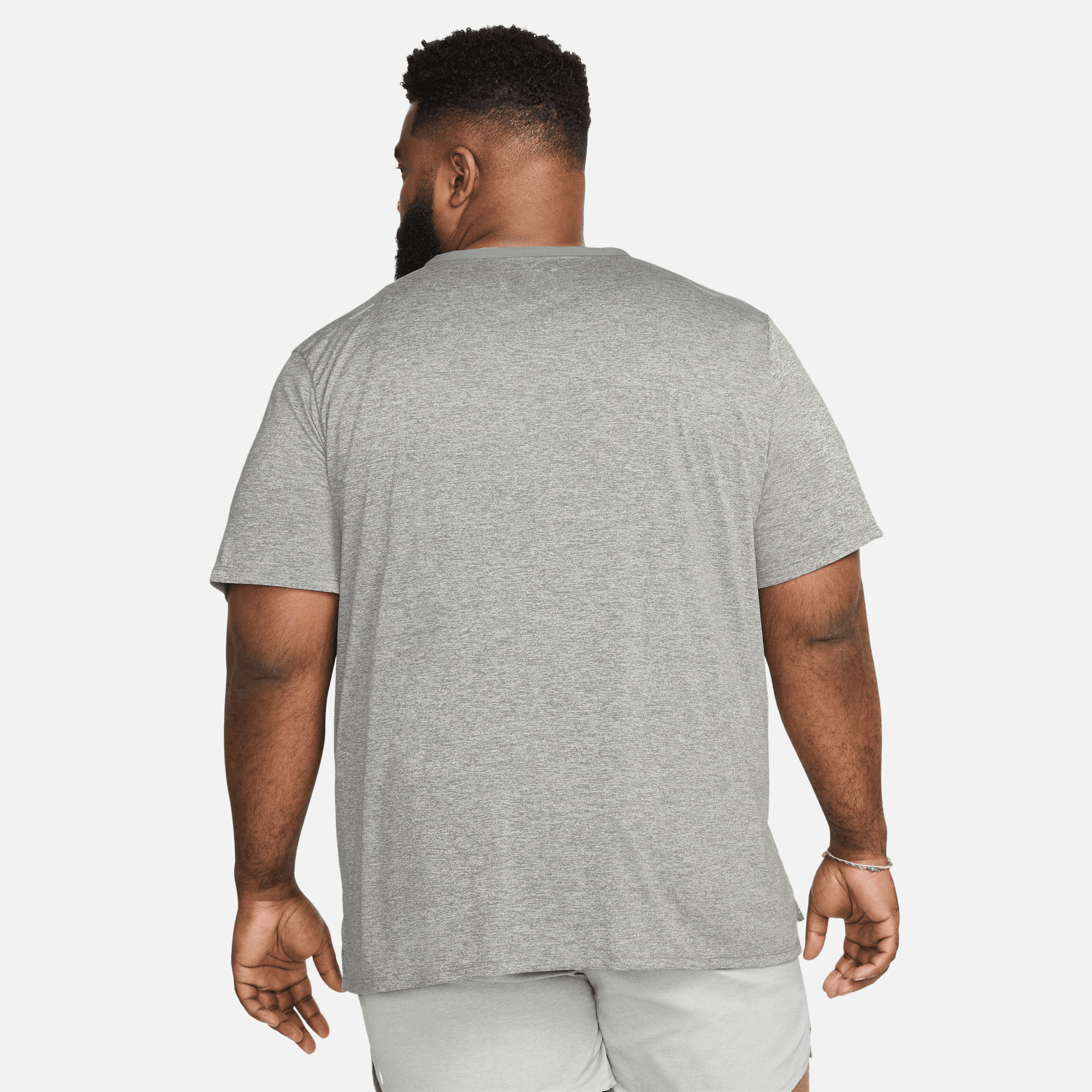 Nike Dri-FIT Rise 365 Ss Erkek Gri Koşu T-Shirt