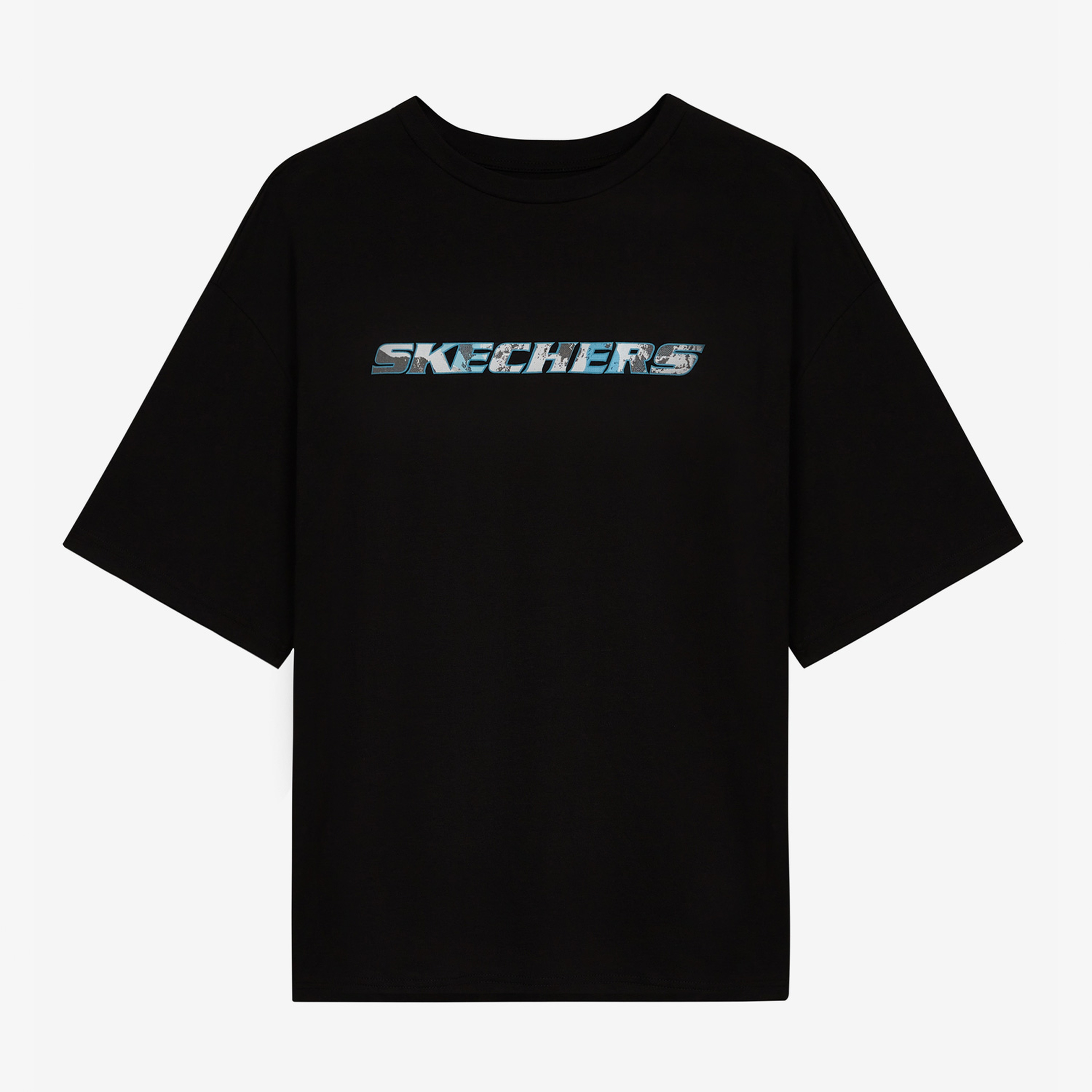 Skechers Graphic Crew Neck Erkek Siyah Günlük T-Shirt